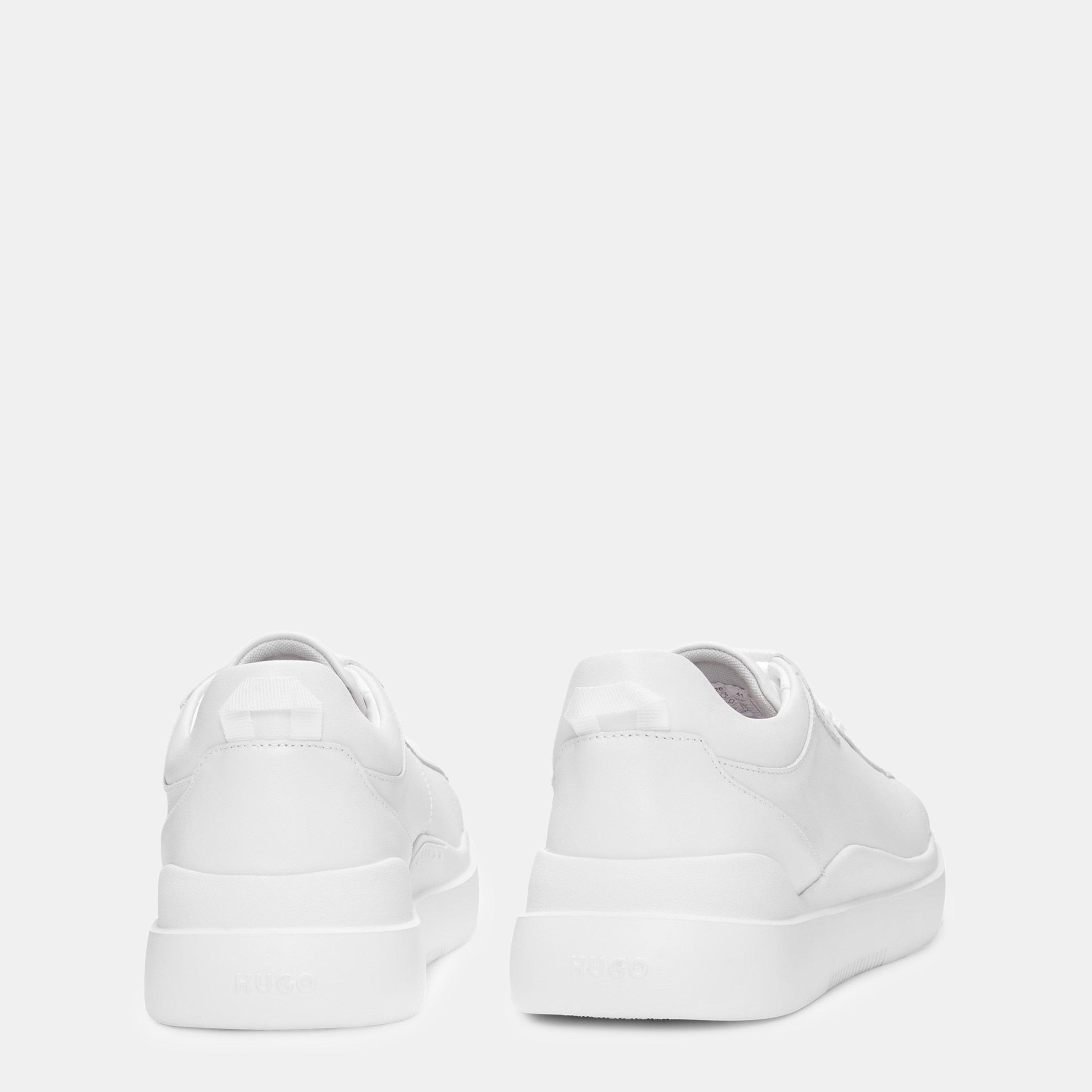 White - Hugo - Tenn Leather Trainers - 4