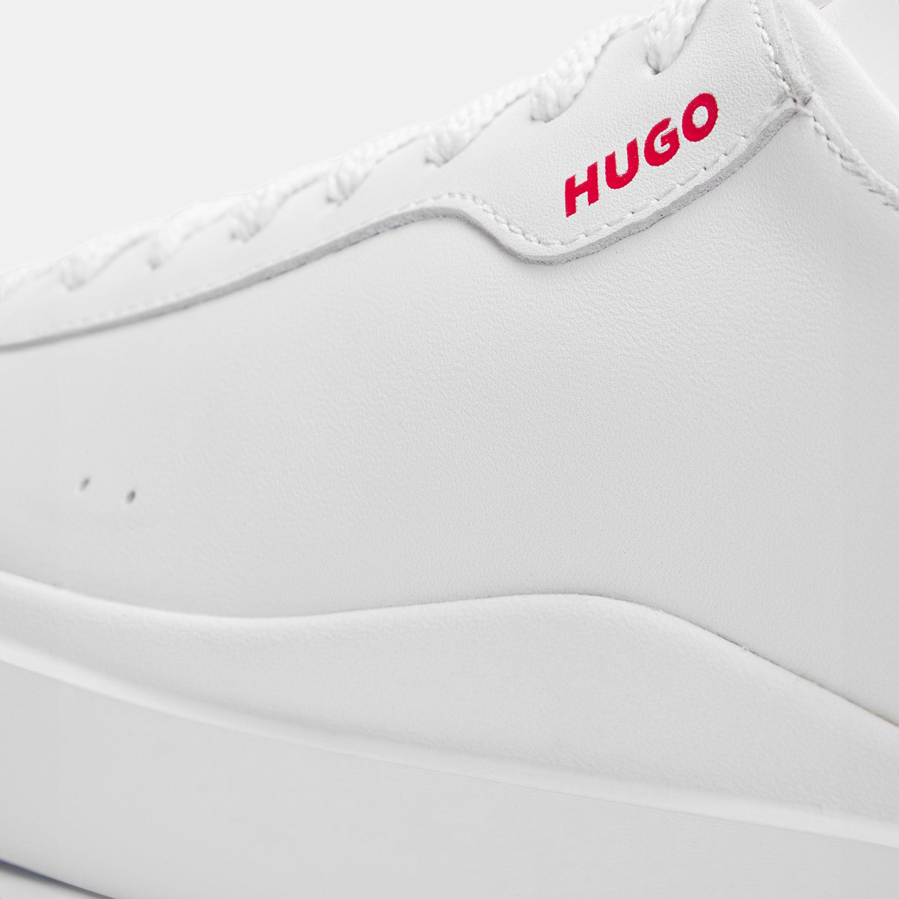 White - Hugo - Tenn Leather Trainers - 7