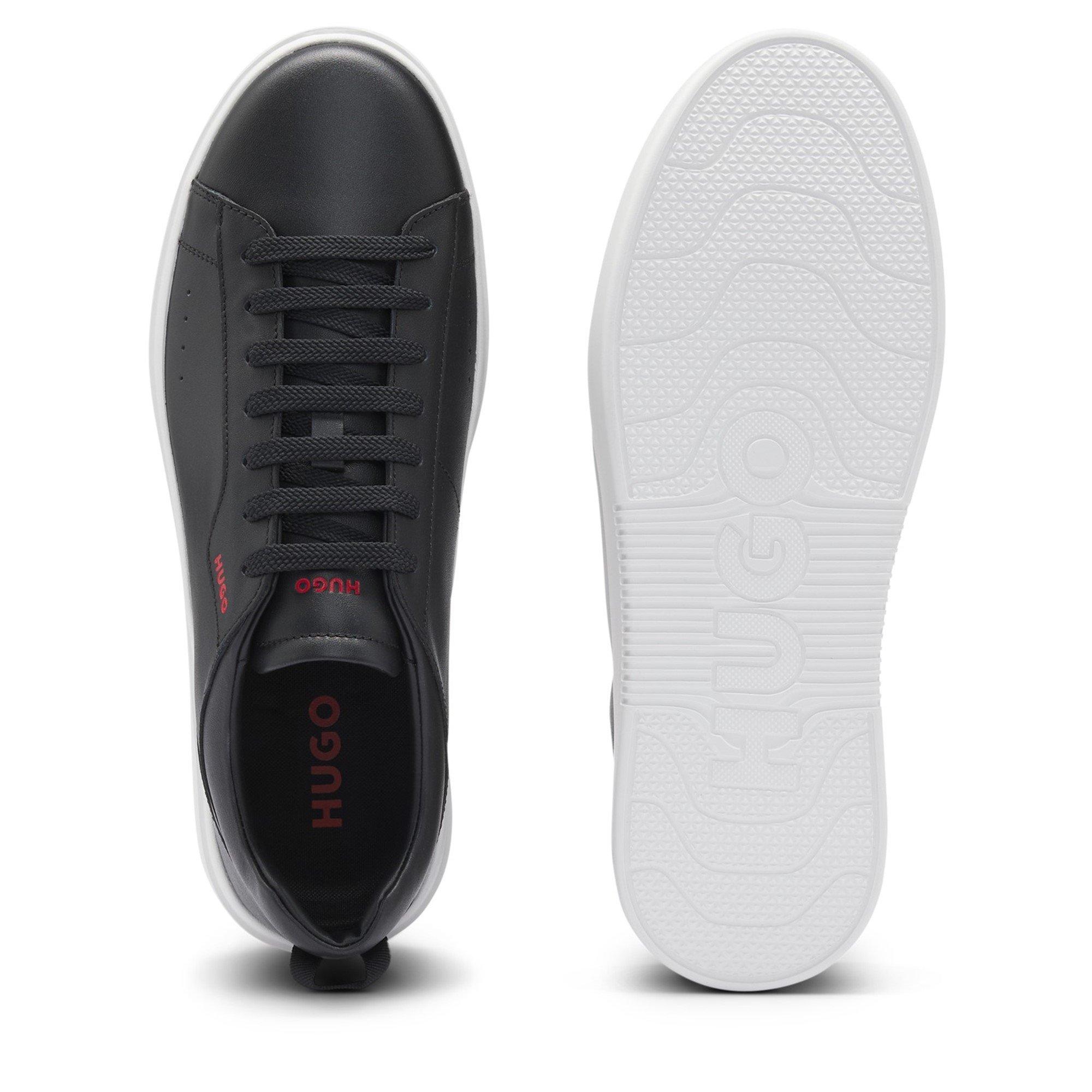 Black - Hugo - Tenn Leather Trainers - 6