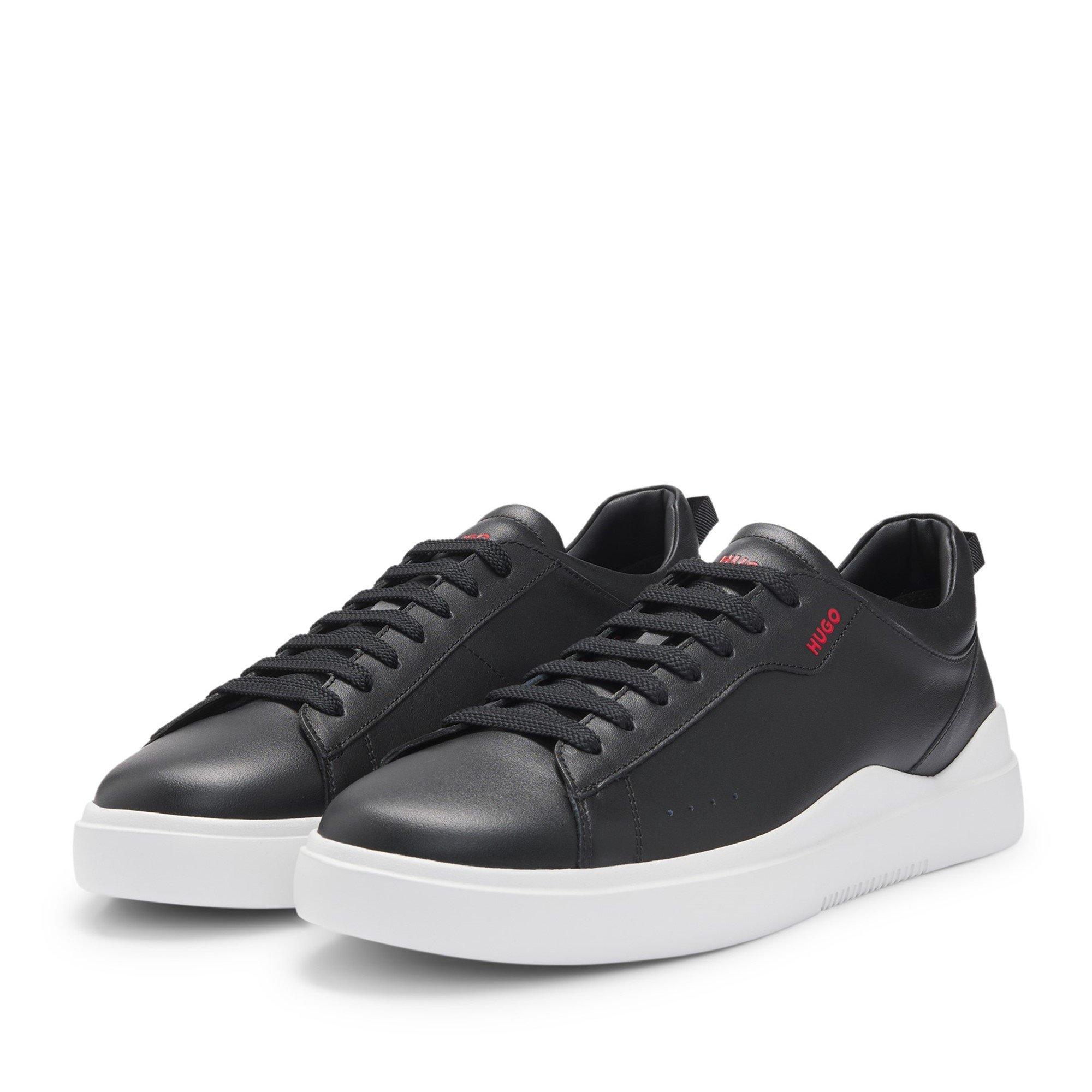 Black - Hugo - Tenn Leather Trainers - 7