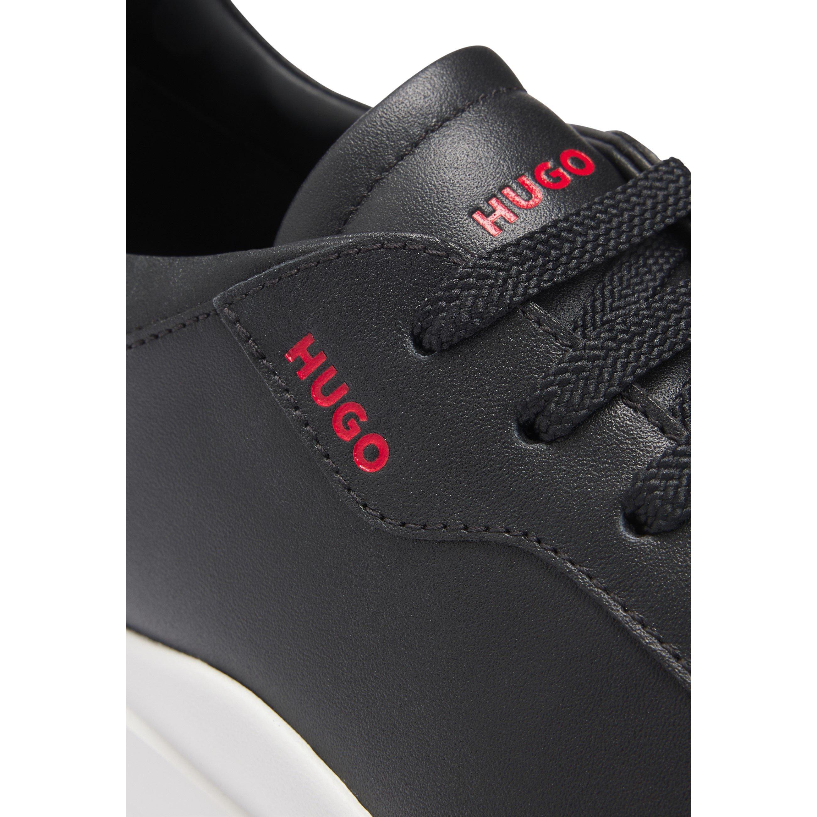 Black - Hugo - Tenn Leather Trainers - 8
