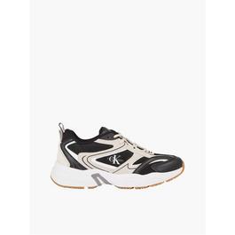 Calvin Klein Jeans Retro Tennis Suede And Mesh Trainers