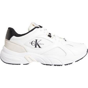 Calvin Klein Jeans Retro Tennis Suede And Mesh Trainers