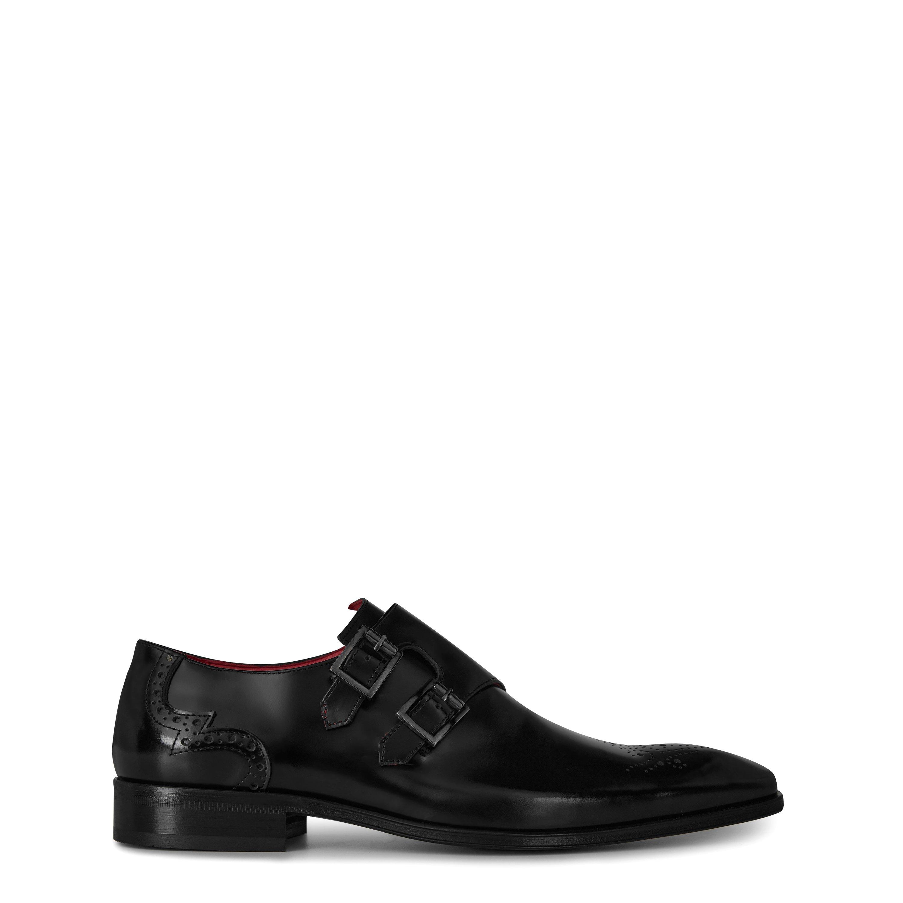 Black - Jeffery West - Scarface Monk Shoes - 1