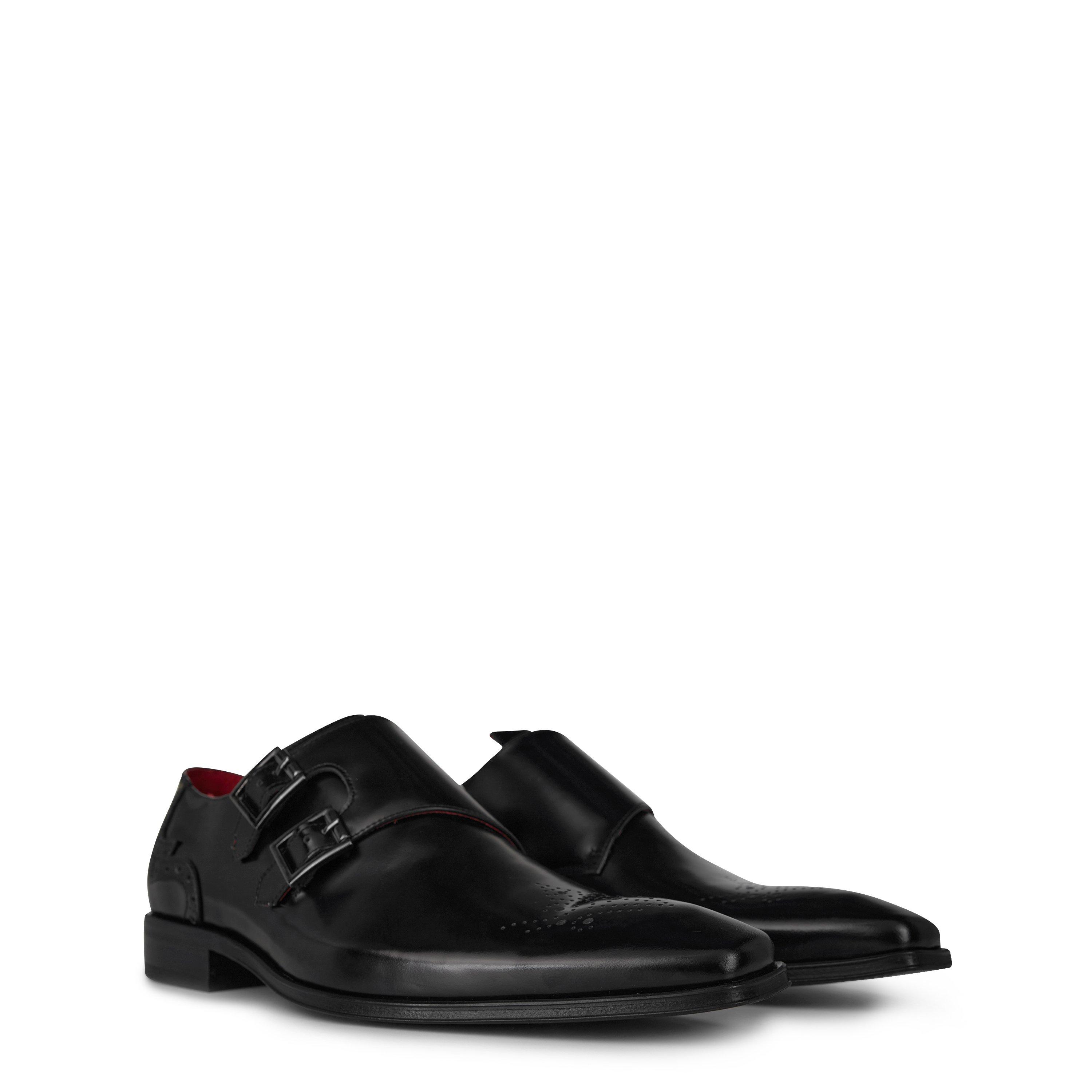Black - Jeffery West - Scarface Monk Shoes - 3