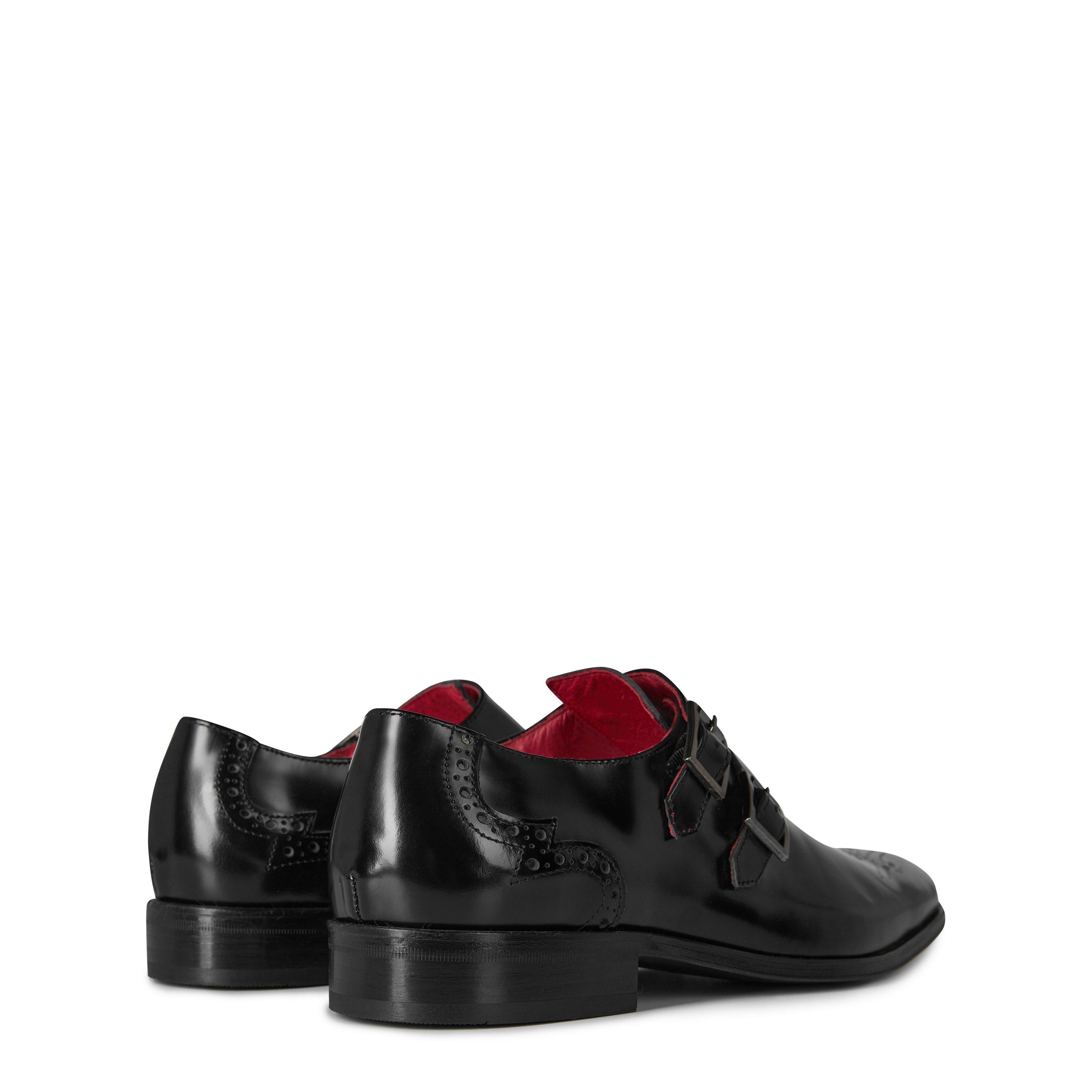Black - Jeffery West - Scarface Monk Shoes - 4