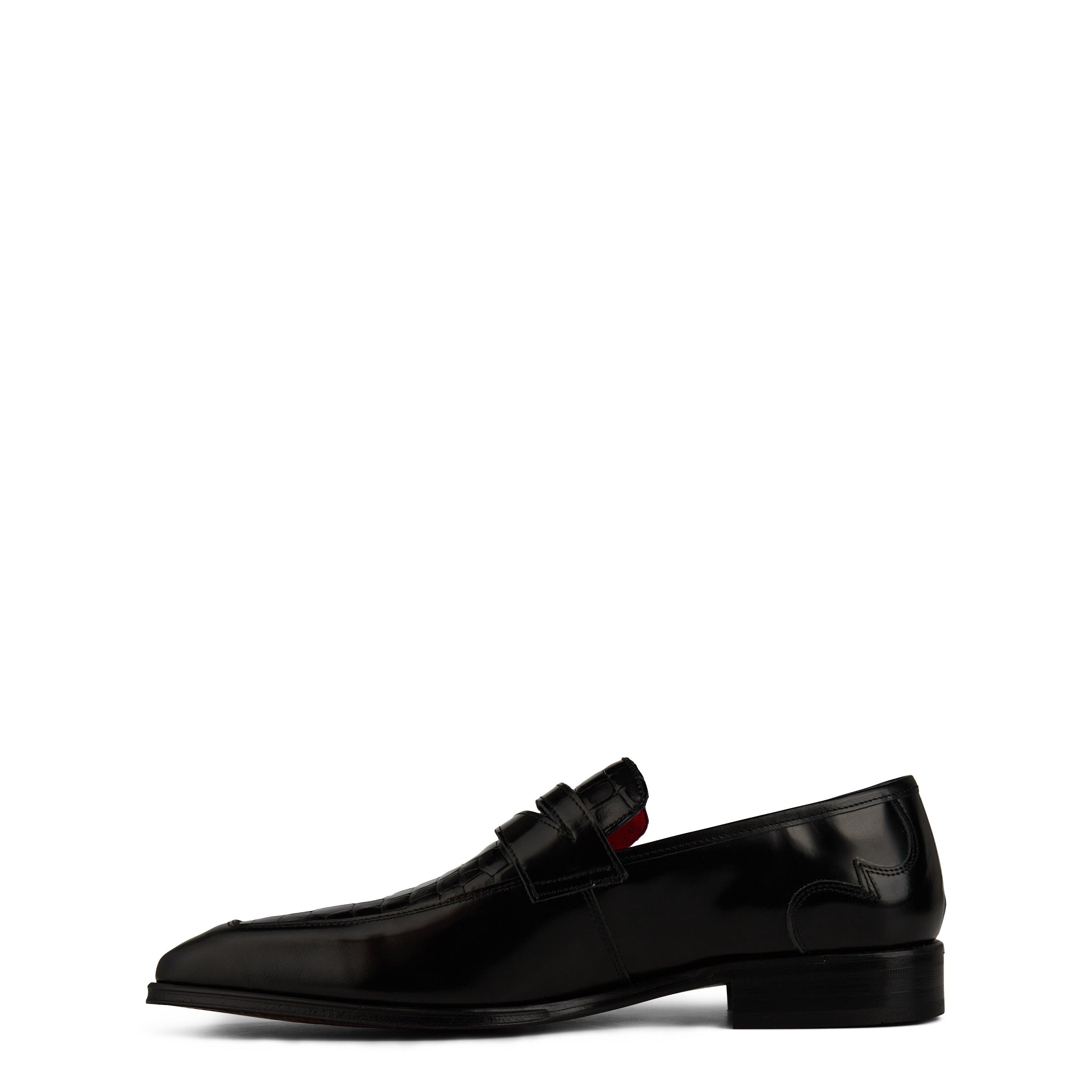 Black Croc - Jeffery West - Soprano Loafers - 3