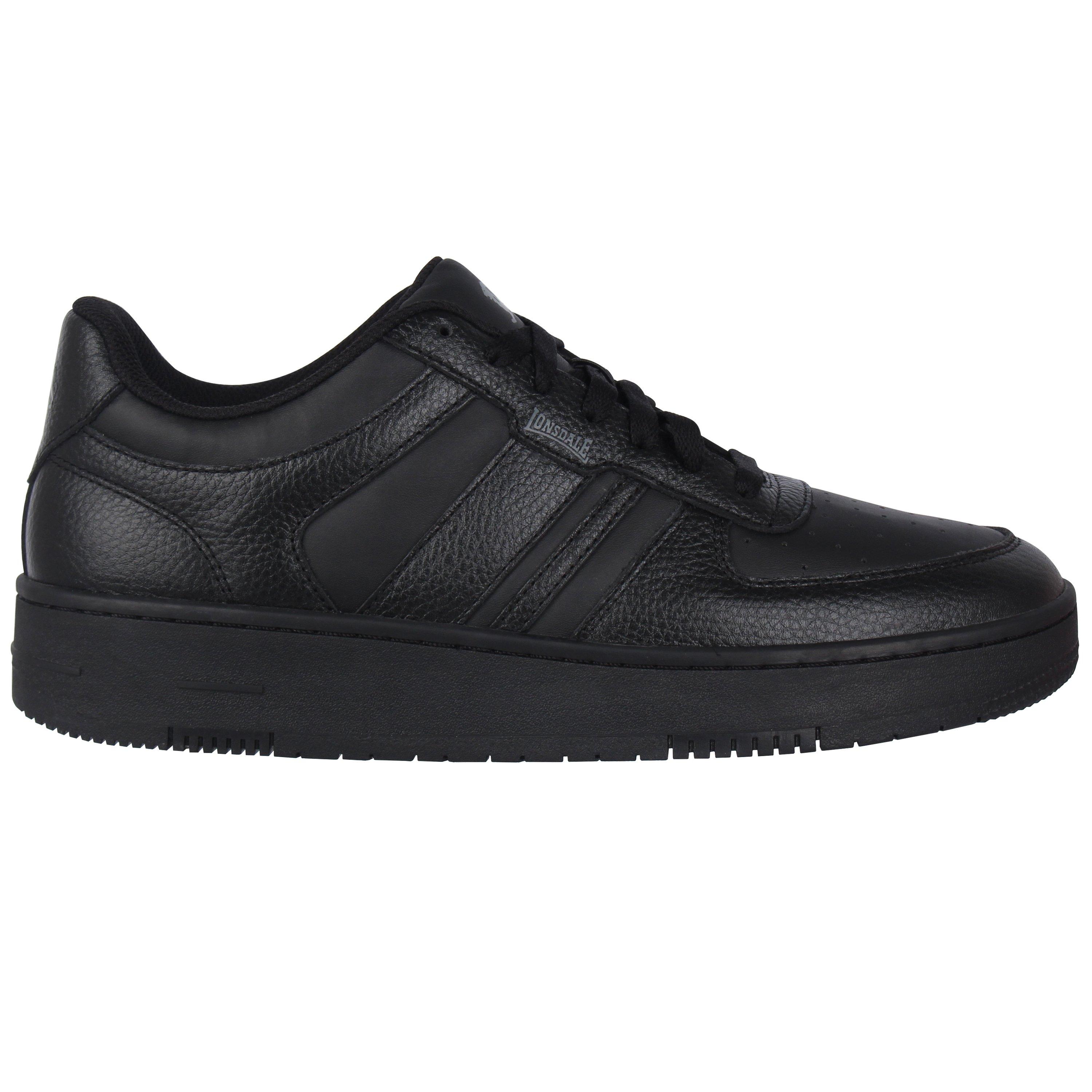 Noir - Lonsdale - Men's Hyde Low-Top Trainers - 1