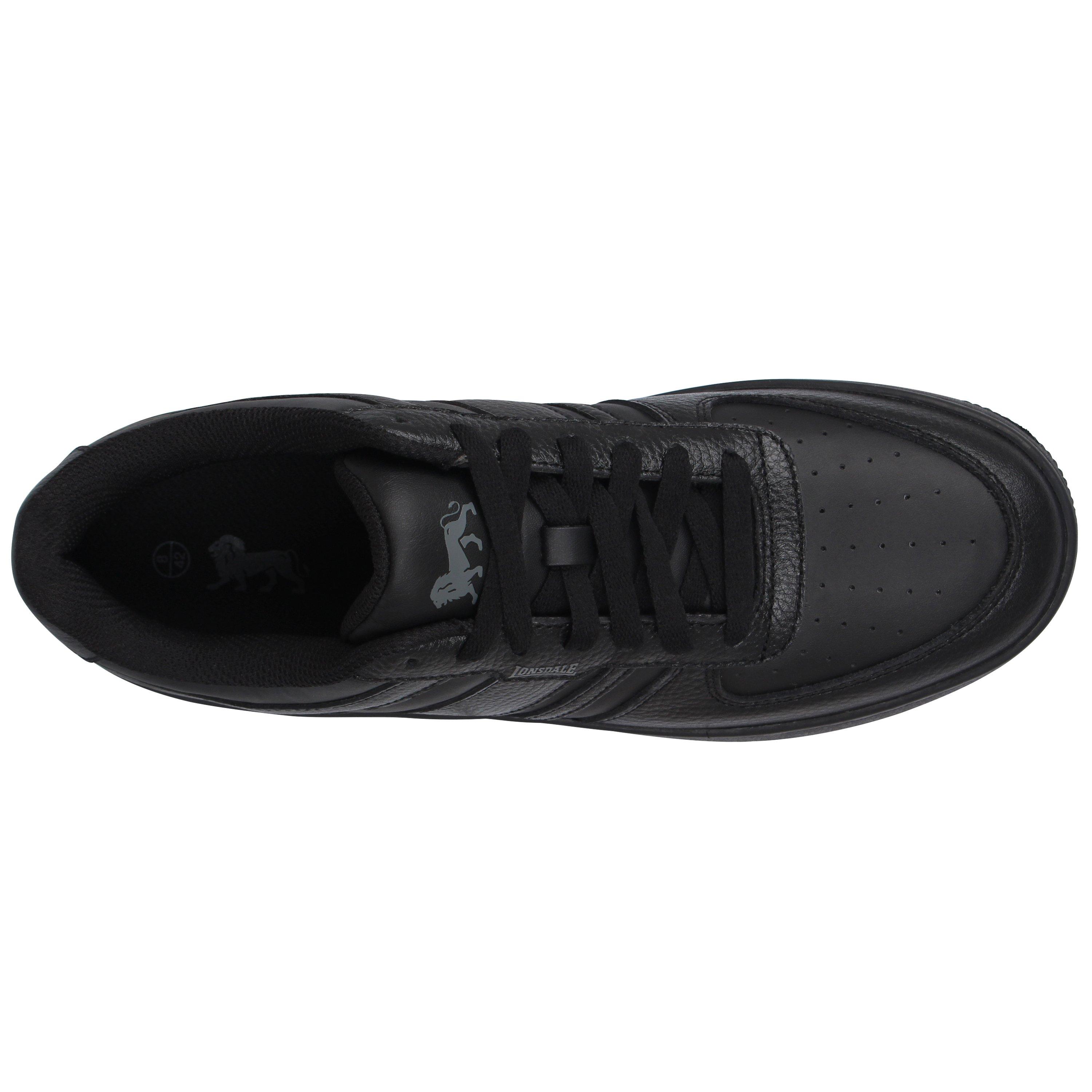 Noir - Lonsdale - Men's Hyde Low-Top Trainers - 3