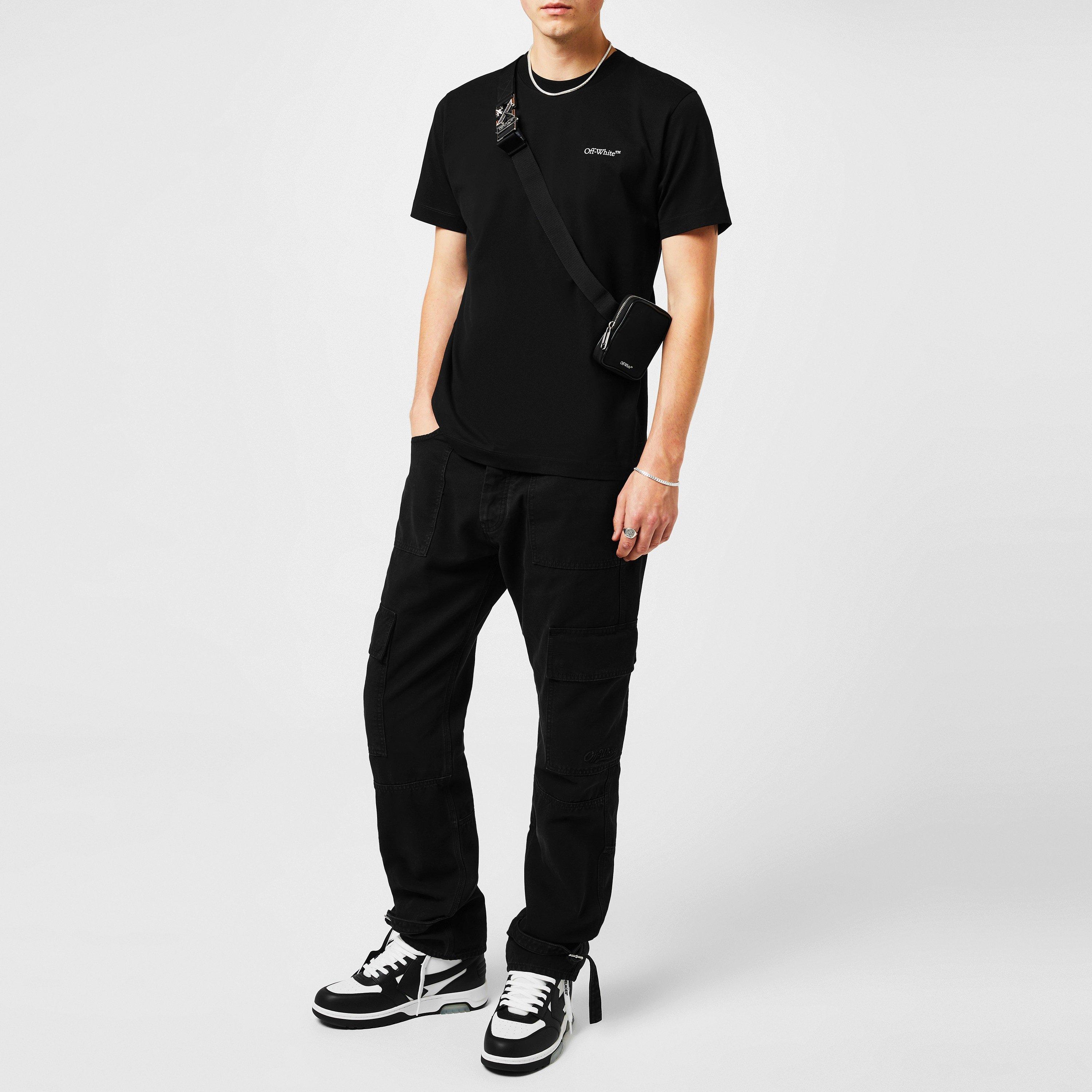 Wht/Blk 0110 - Off White - Men's Out Of Office High Top Retro Sneakers - 6