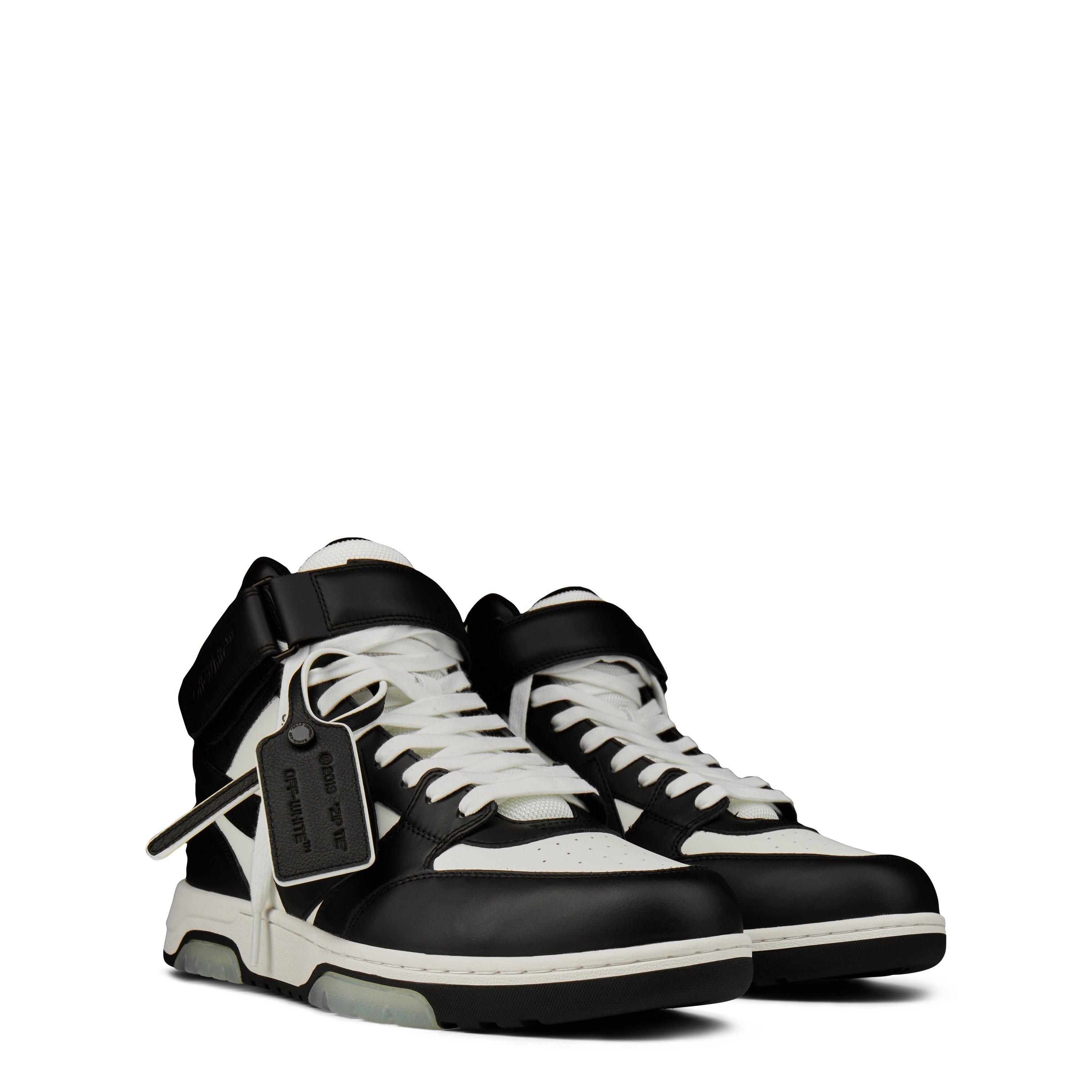 Wht/Blk 0110 - Off White - Men's Out Of Office High Top Retro Sneakers - 4