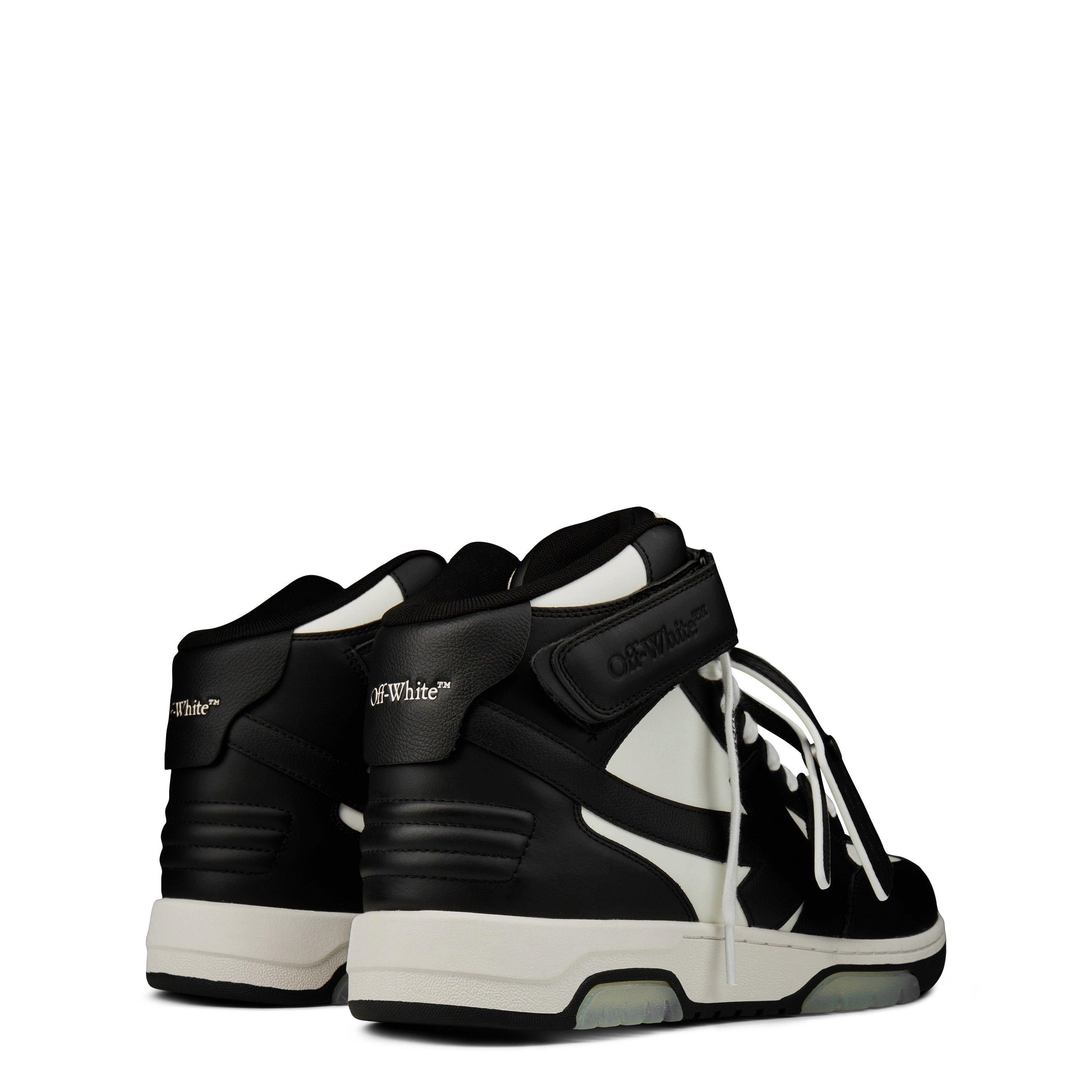 Wht/Blk 0110 - Off White - Men's Out Of Office High Top Retro Sneakers - 5