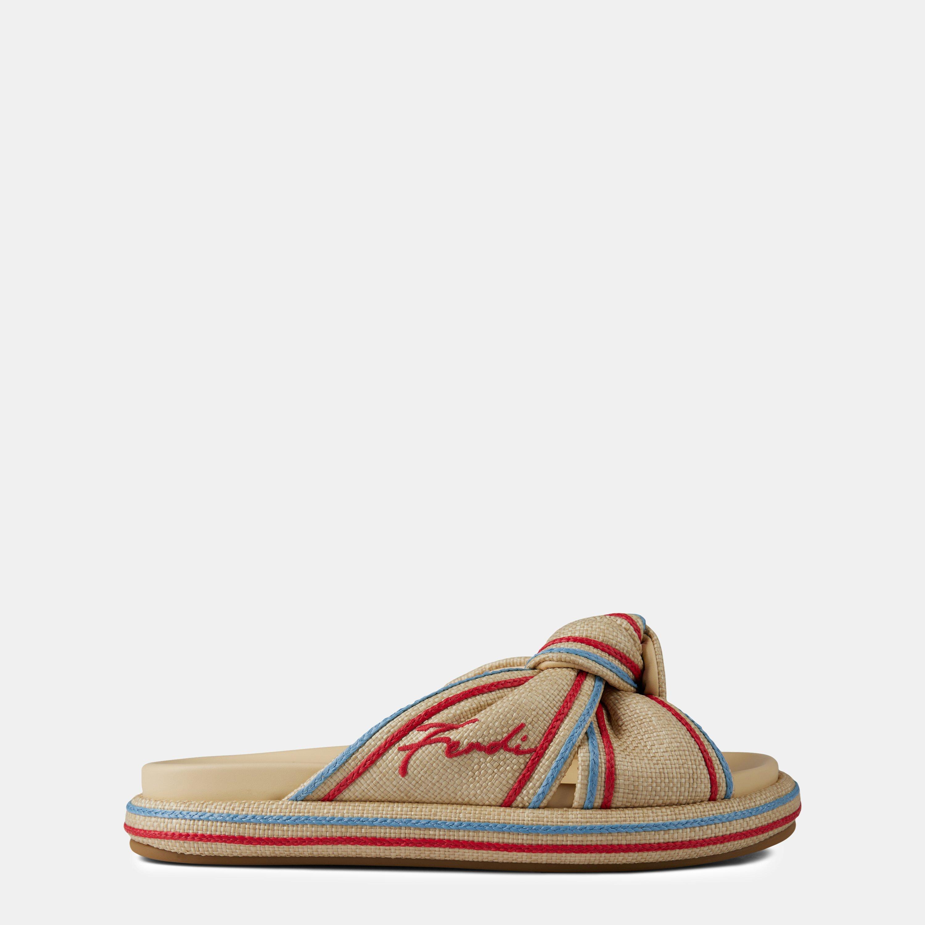 Gial F1LRH - Fendi - Rafia Knit Sandals - 1