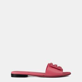 Fendi Baguette Leather Slides