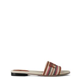 Fendi Women's Rafia Flat Mules