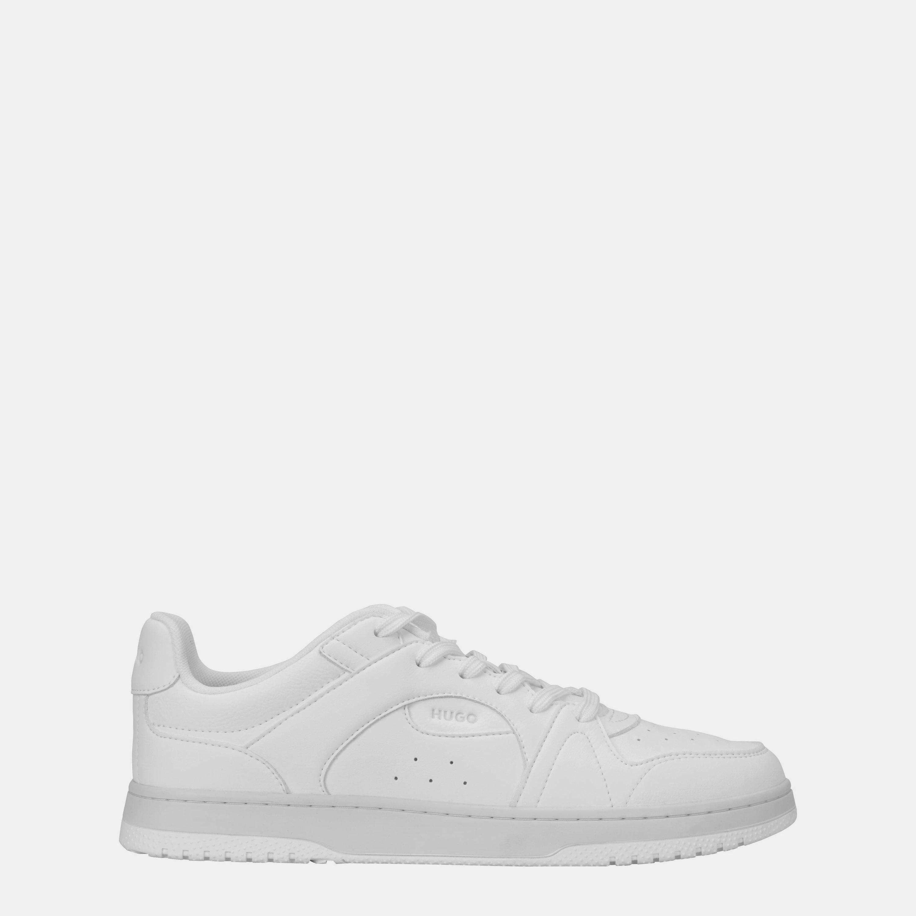 Hugo Logo Trainers - White 100 - Size 9 (43)
