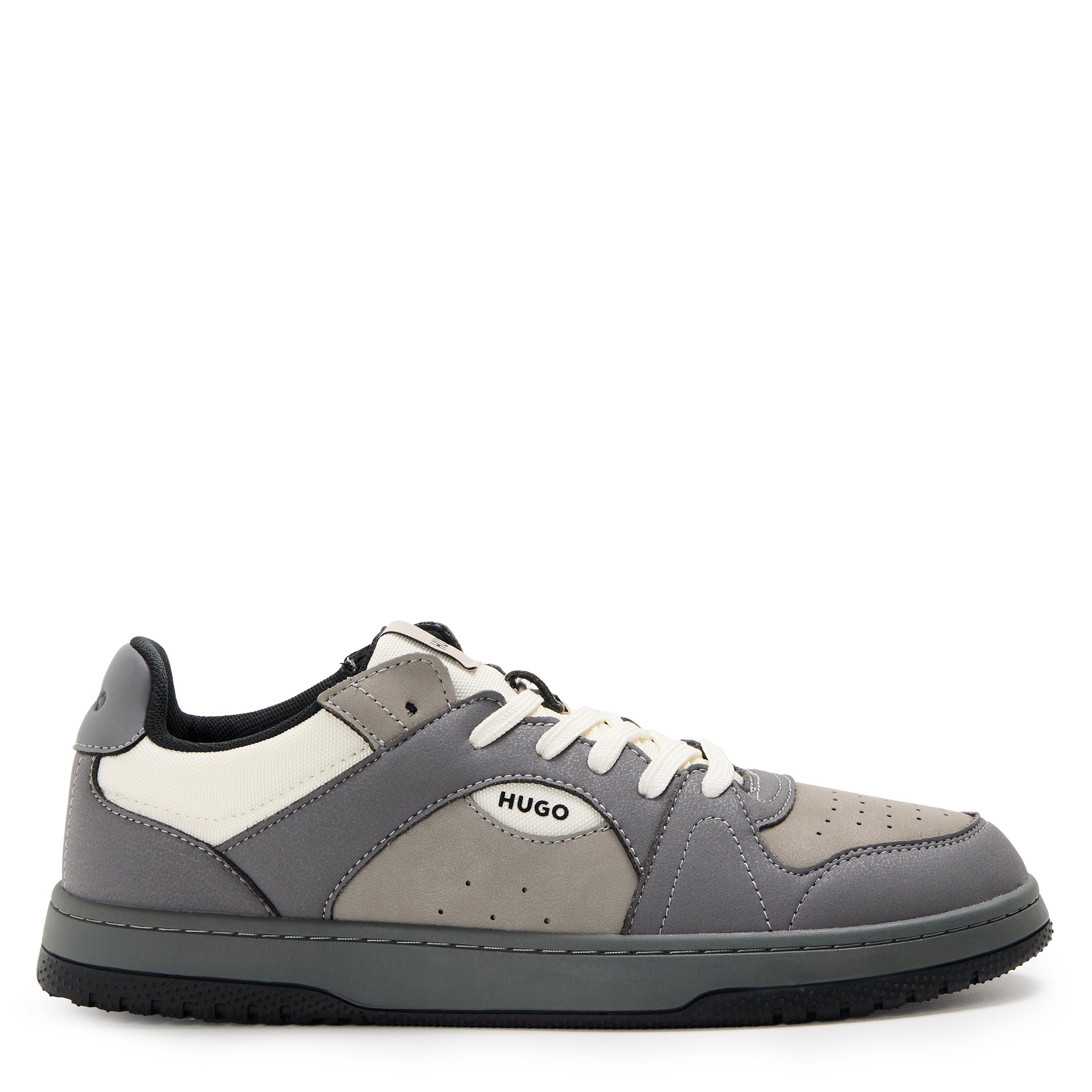 Hugo Logo Trainers - Medium Grey - Size 9 (43)