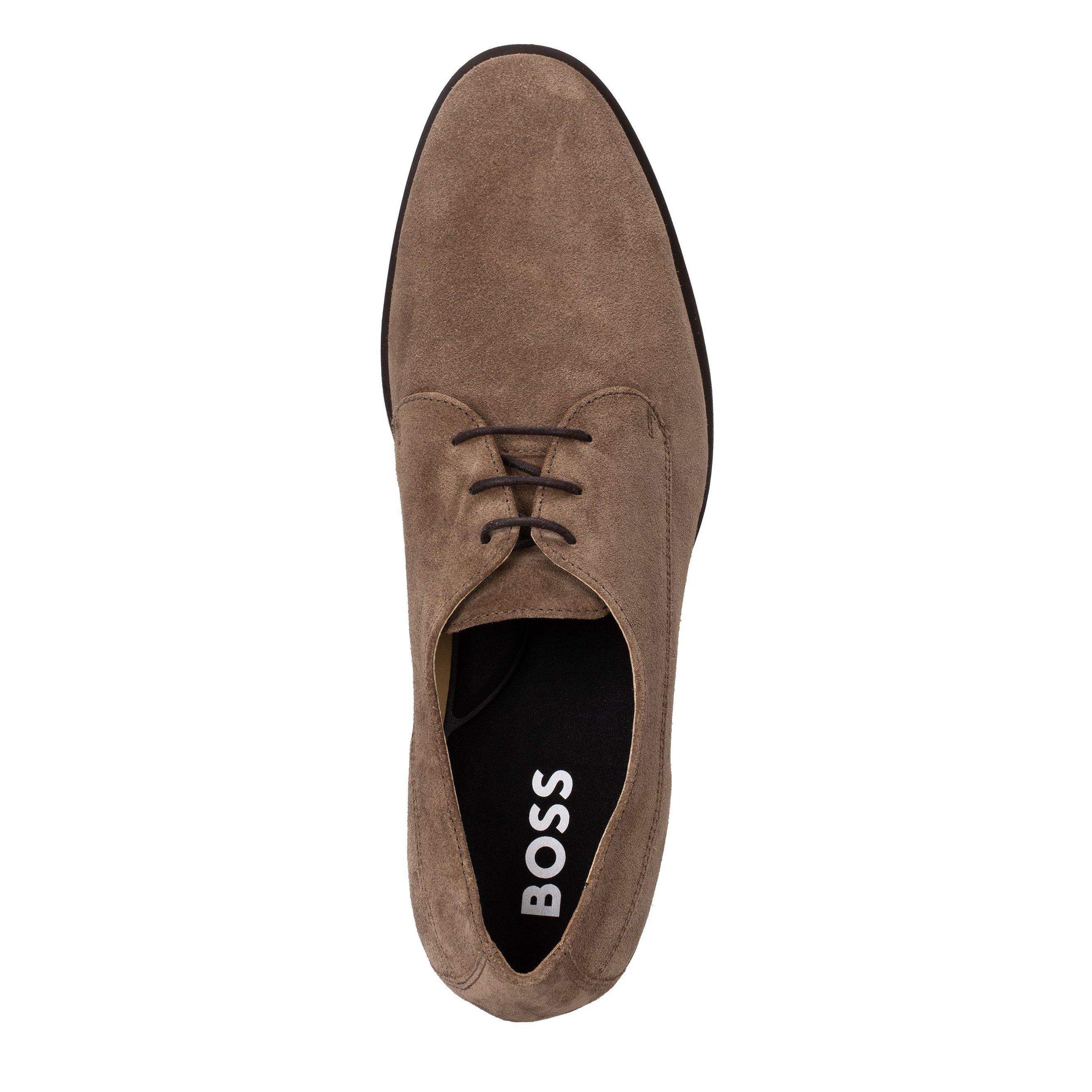 Med Beige 260 - Boss - Men's Colby Derby Premium Leather Shoes - 4
