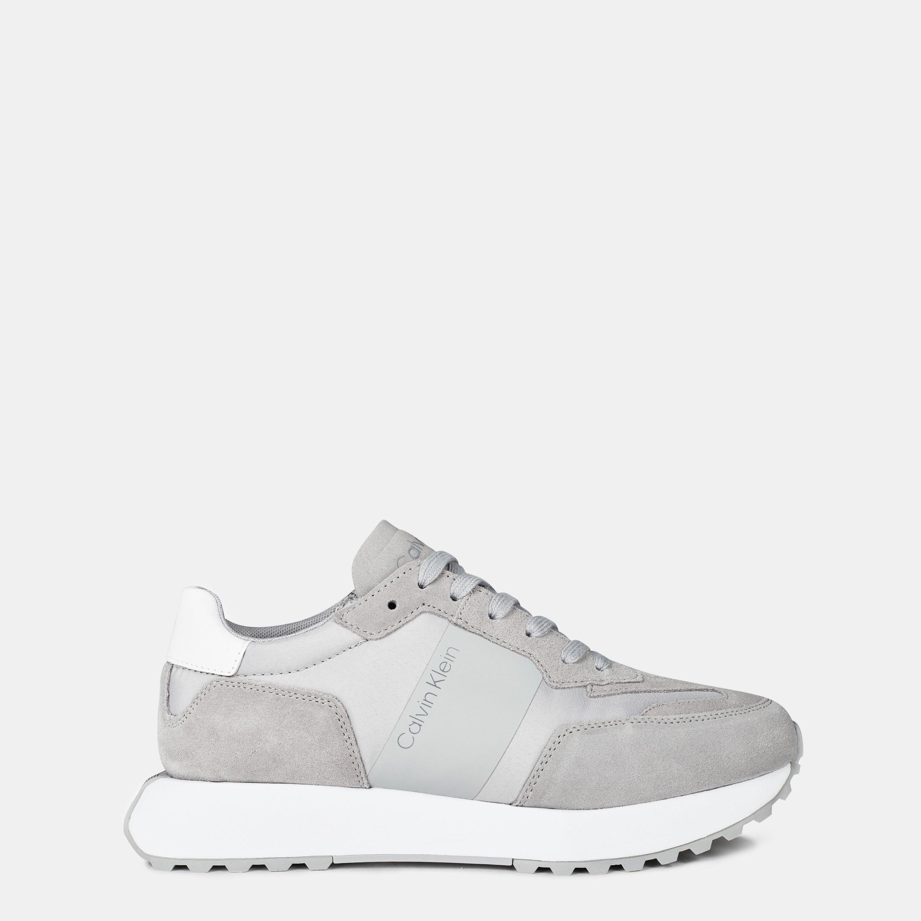 Calvin Klein Suede Trainers - Grey 0IV - Size 9 (43)