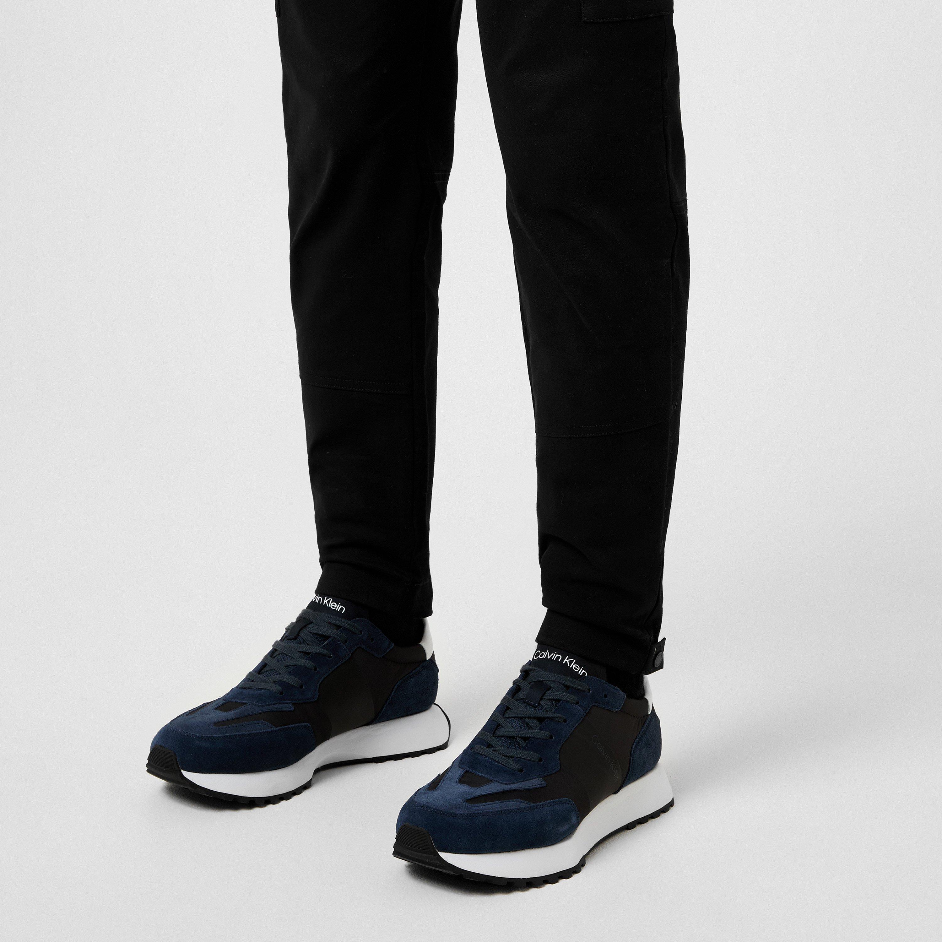 Navy/White 0HA - Calvin Klein - Suede Trainers - 2
