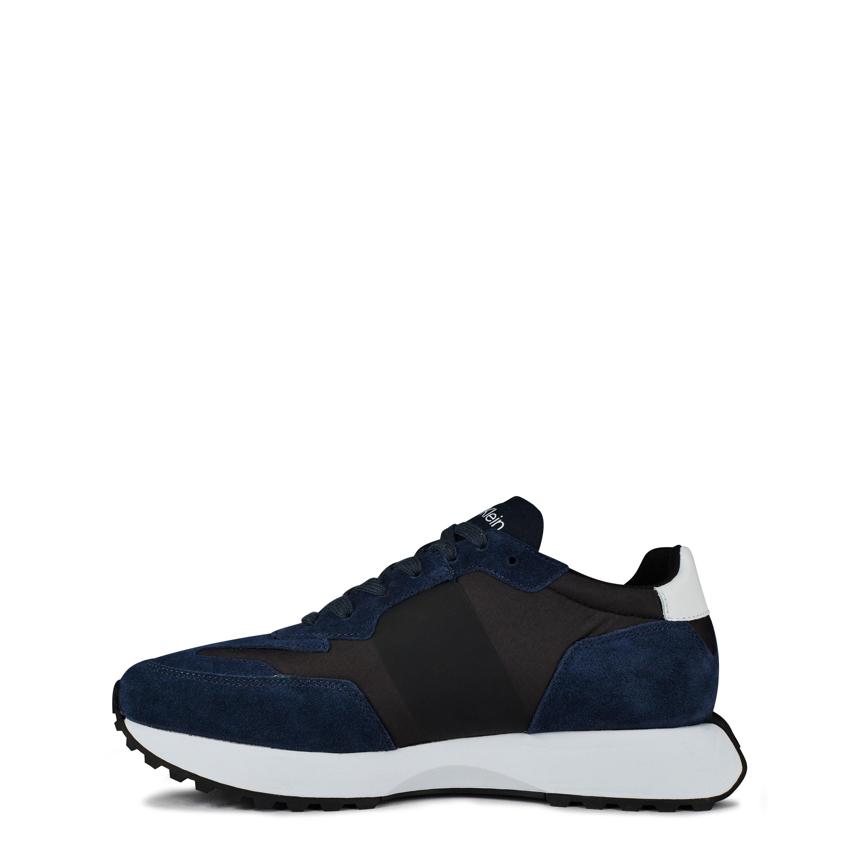 Navy/White 0HA - Calvin Klein - Suede Trainers - 3