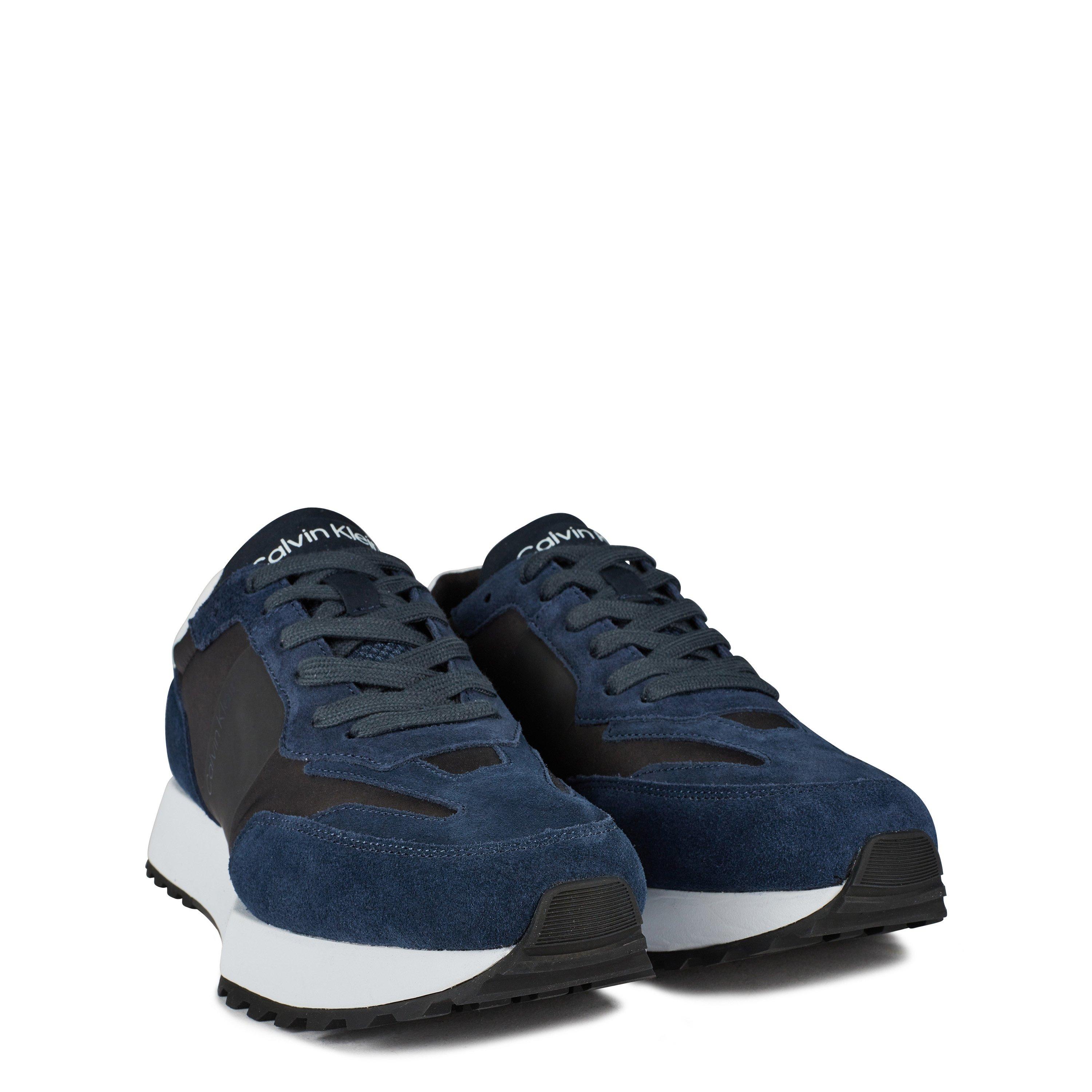 Navy/White 0HA - Calvin Klein - Suede Trainers - 4