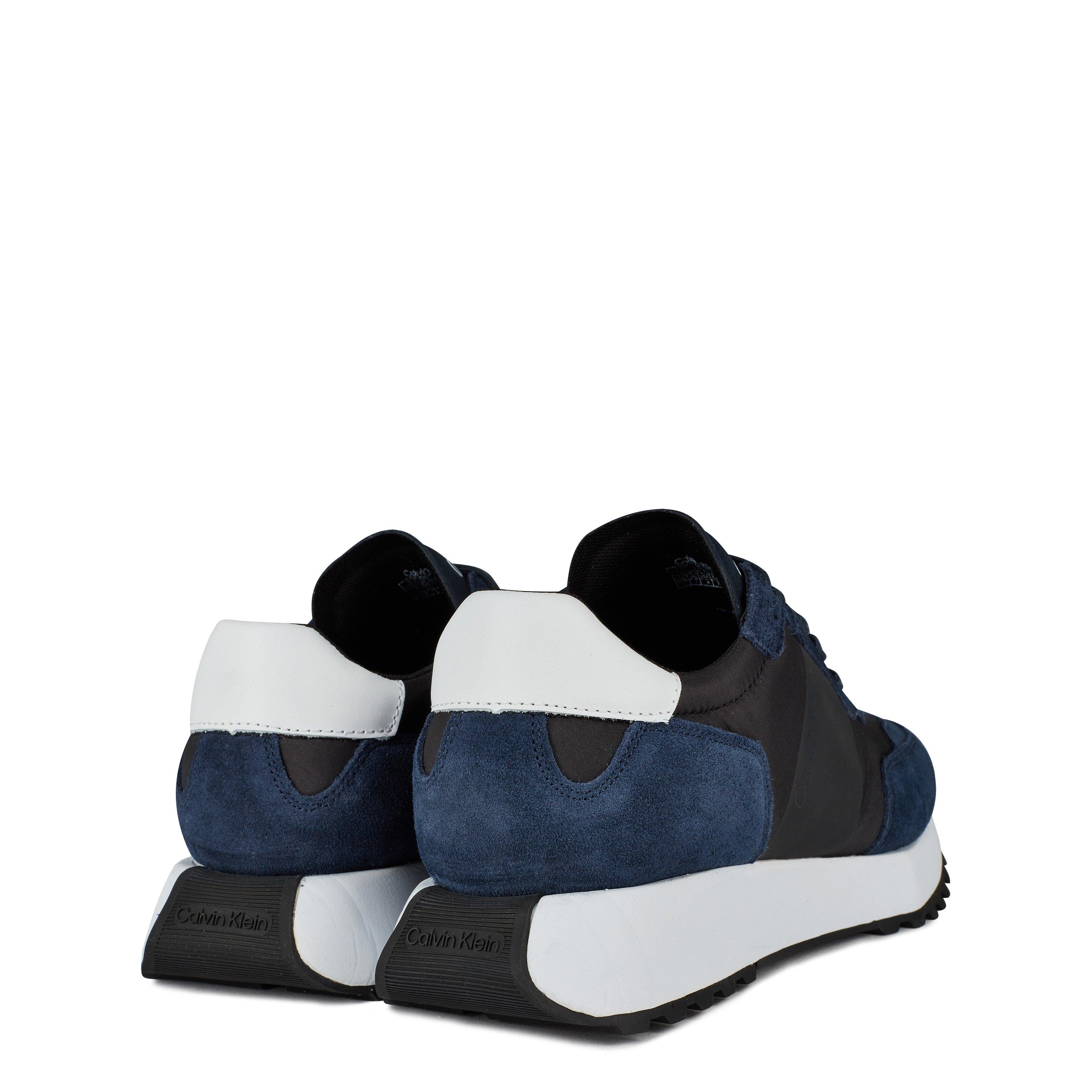 Navy/White 0HA - Calvin Klein - Suede Trainers - 5