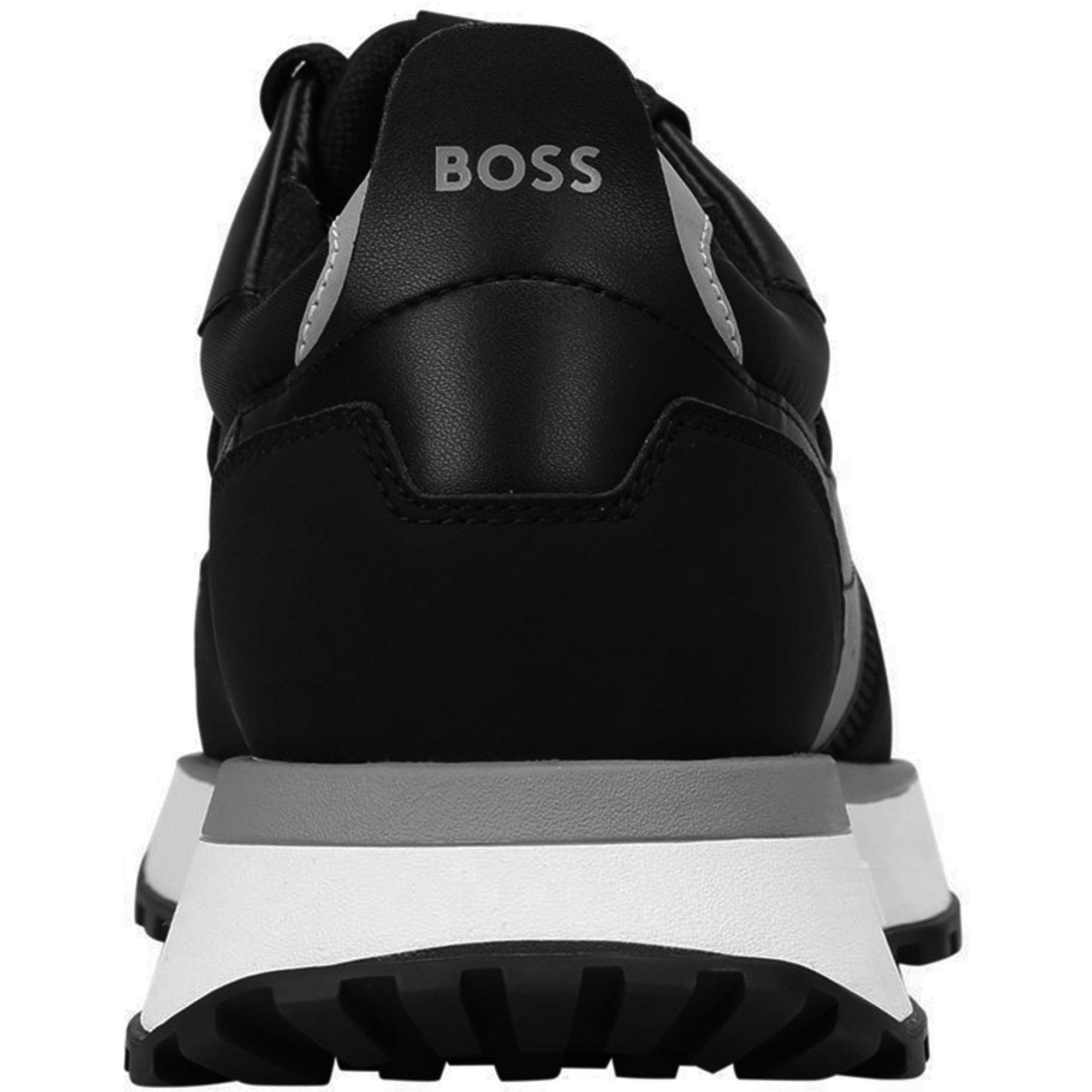 Black 001 - Boss - Men's Jonah Sporty Design Trainers - 4
