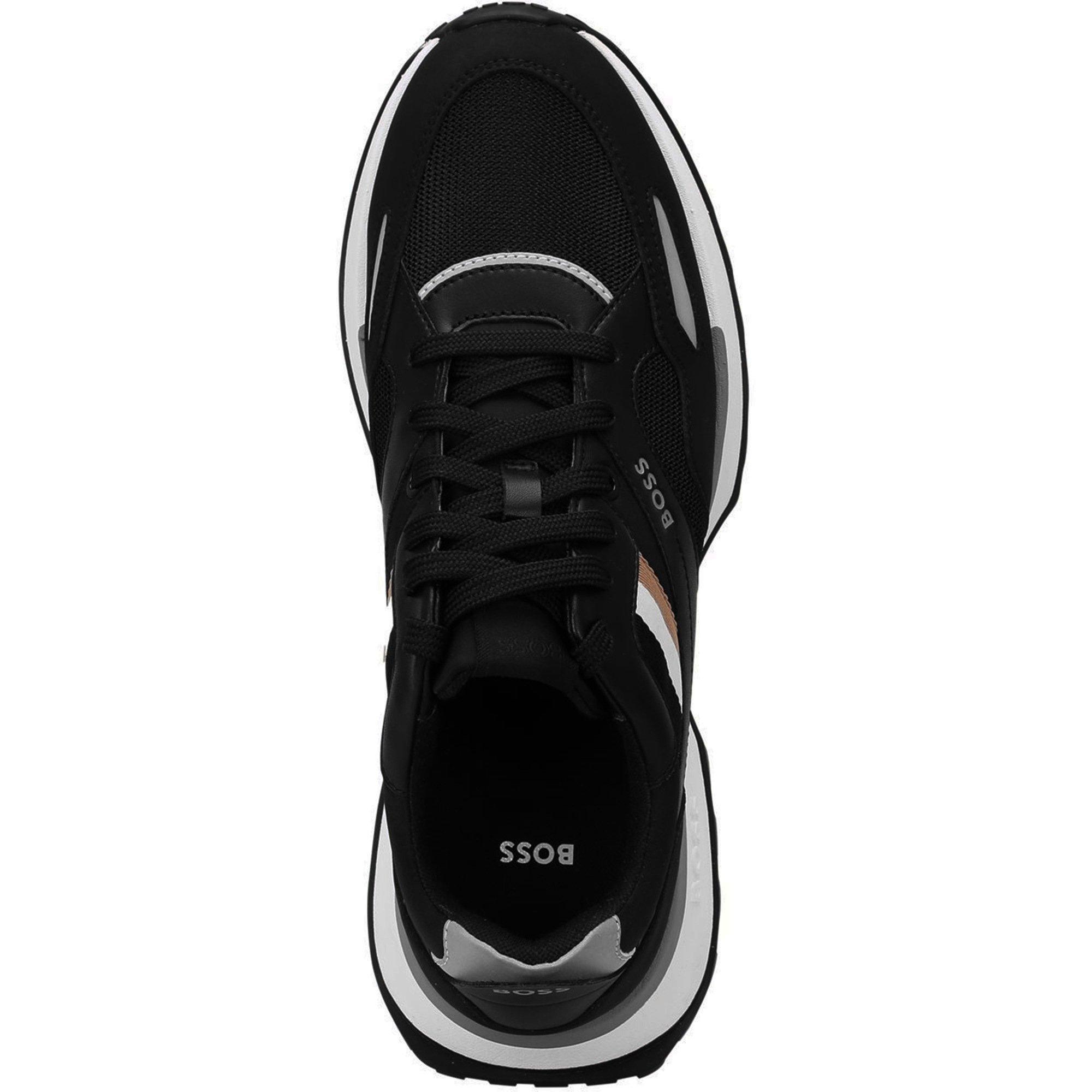 Black 001 - Boss - Men's Jonah Sporty Design Trainers - 5