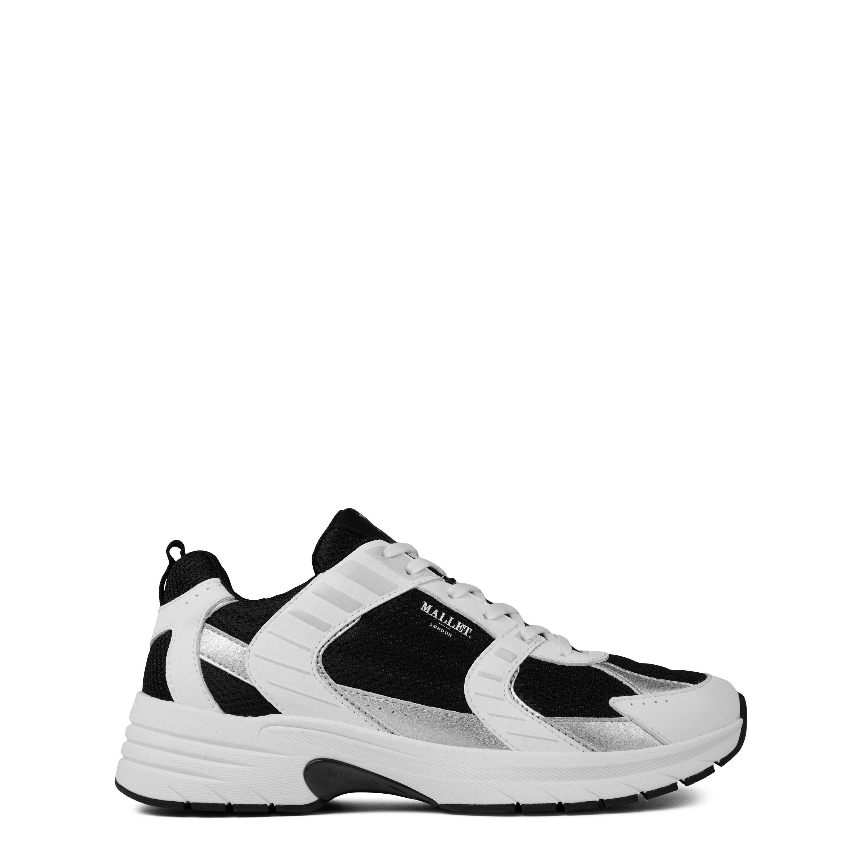 Mallet Men's Holloway Runners - White/Black - 6 (40)
