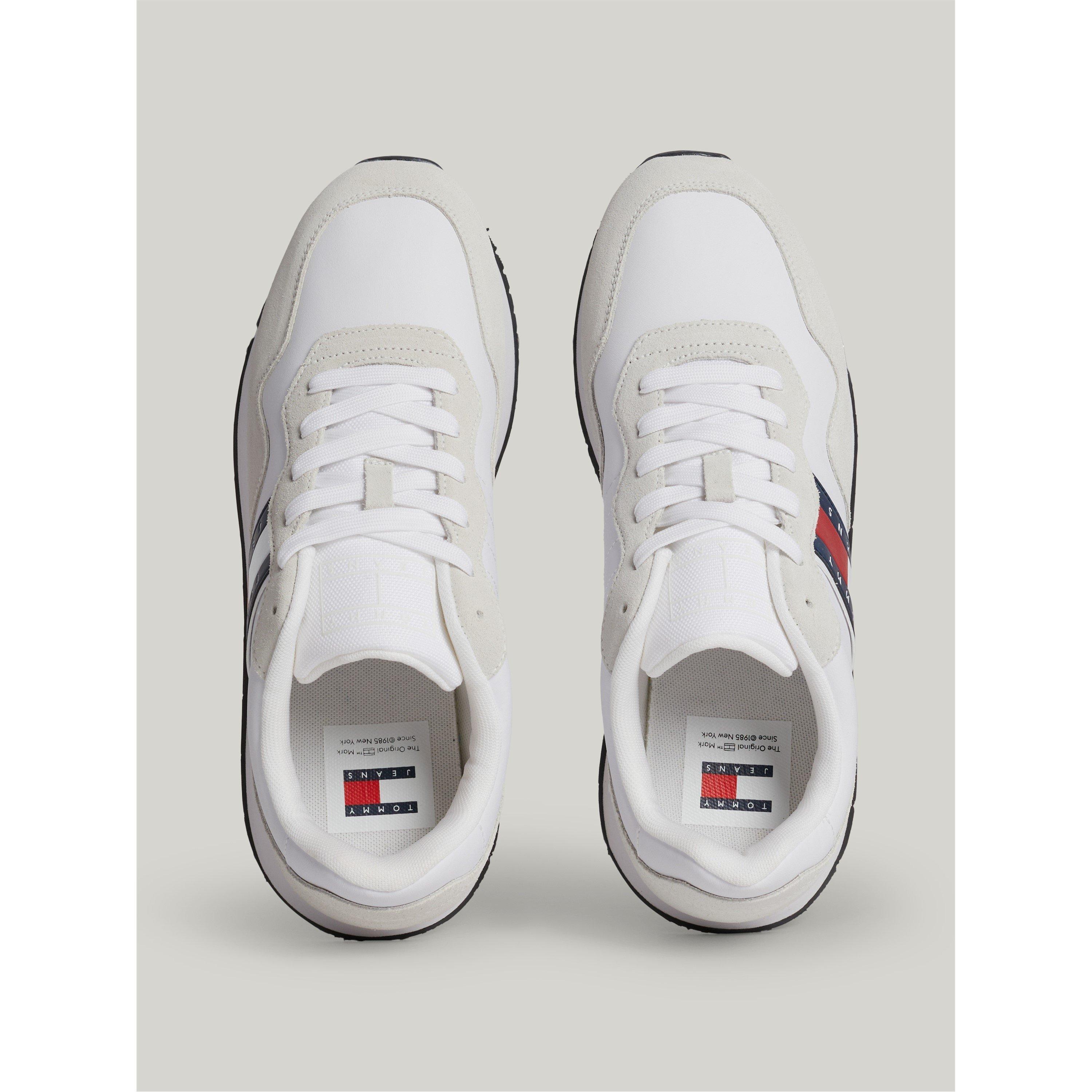 Wit - Tommy Jeans - Modern Runner Low Top Trainers - 8