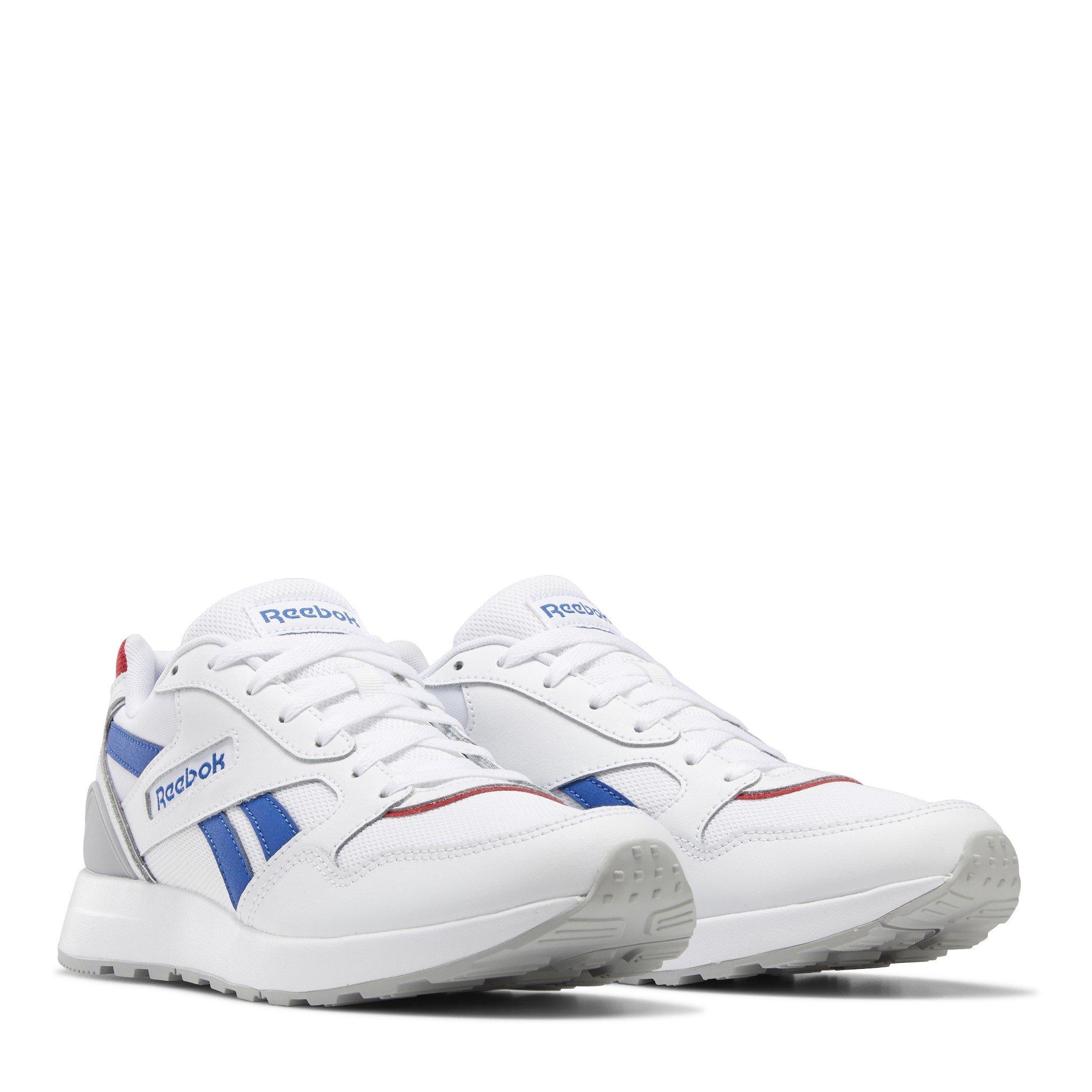 Wit/Blauw/Rood - Reebok - Unisex Adult Classic Low-Top Trainers - 3