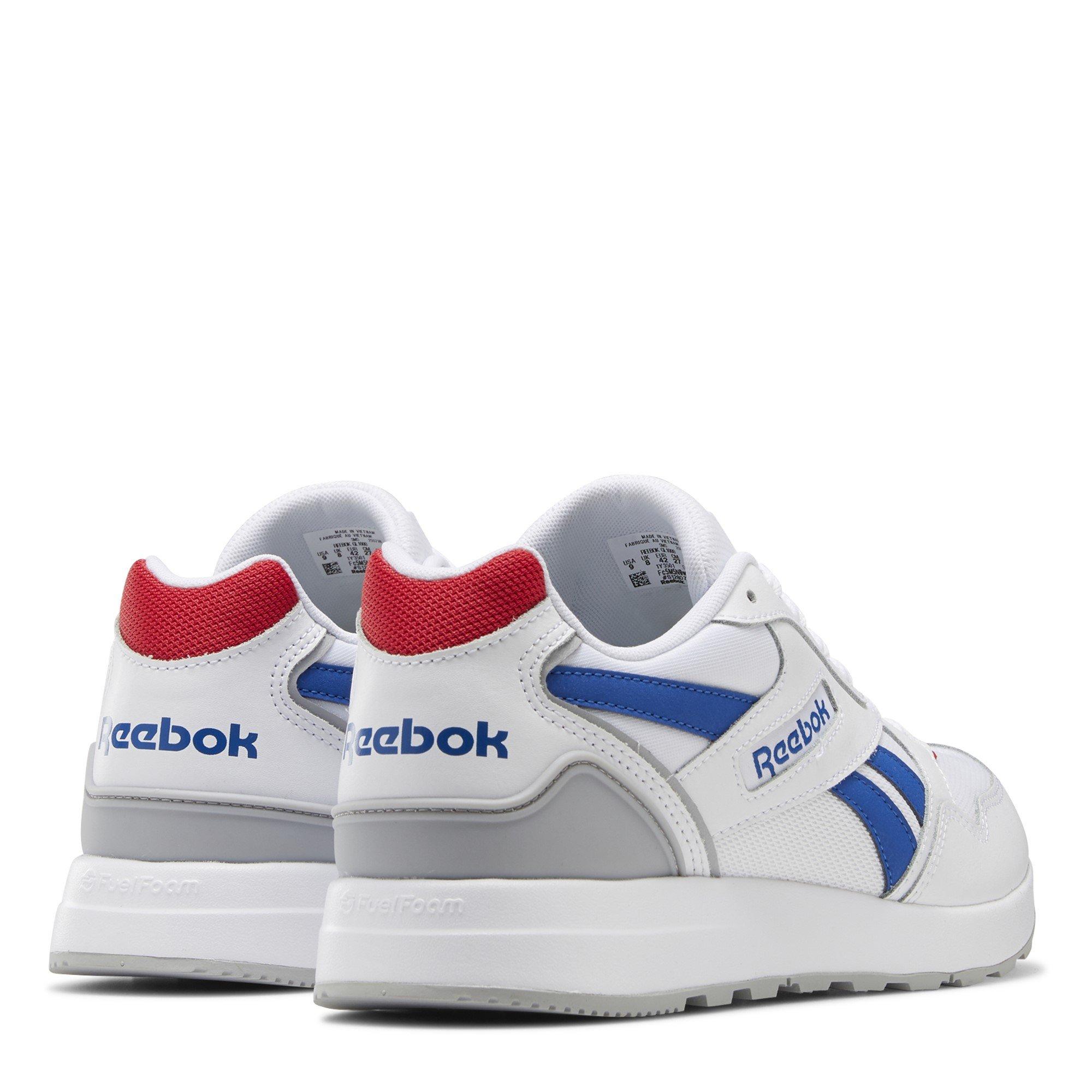 Wit/Blauw/Rood - Reebok - Unisex Adult Classic Low-Top Trainers - 4