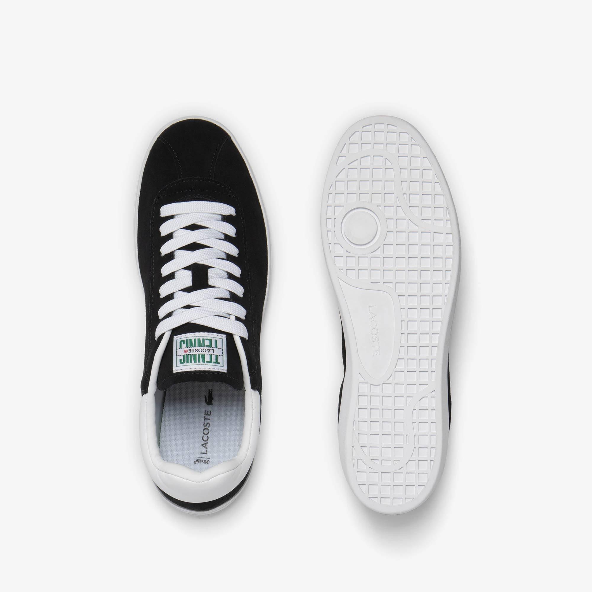 Black/White - Lacoste - Base Shot Suede - 2