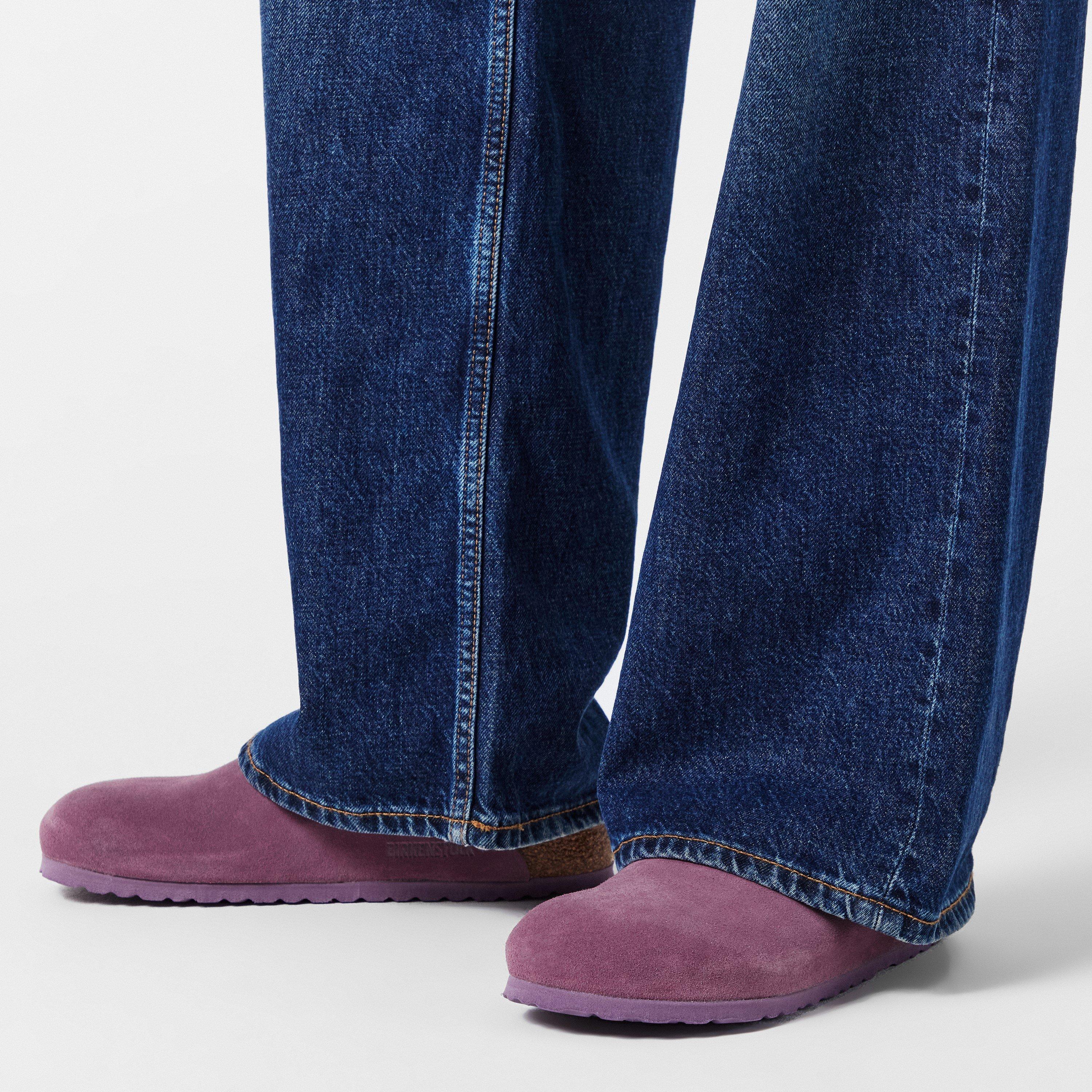 Mauve - Birkenstock - Boston Suede Flat Sandals - 3