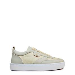 Christian Louboutin Happyrui Leather Trimmed Sneakers