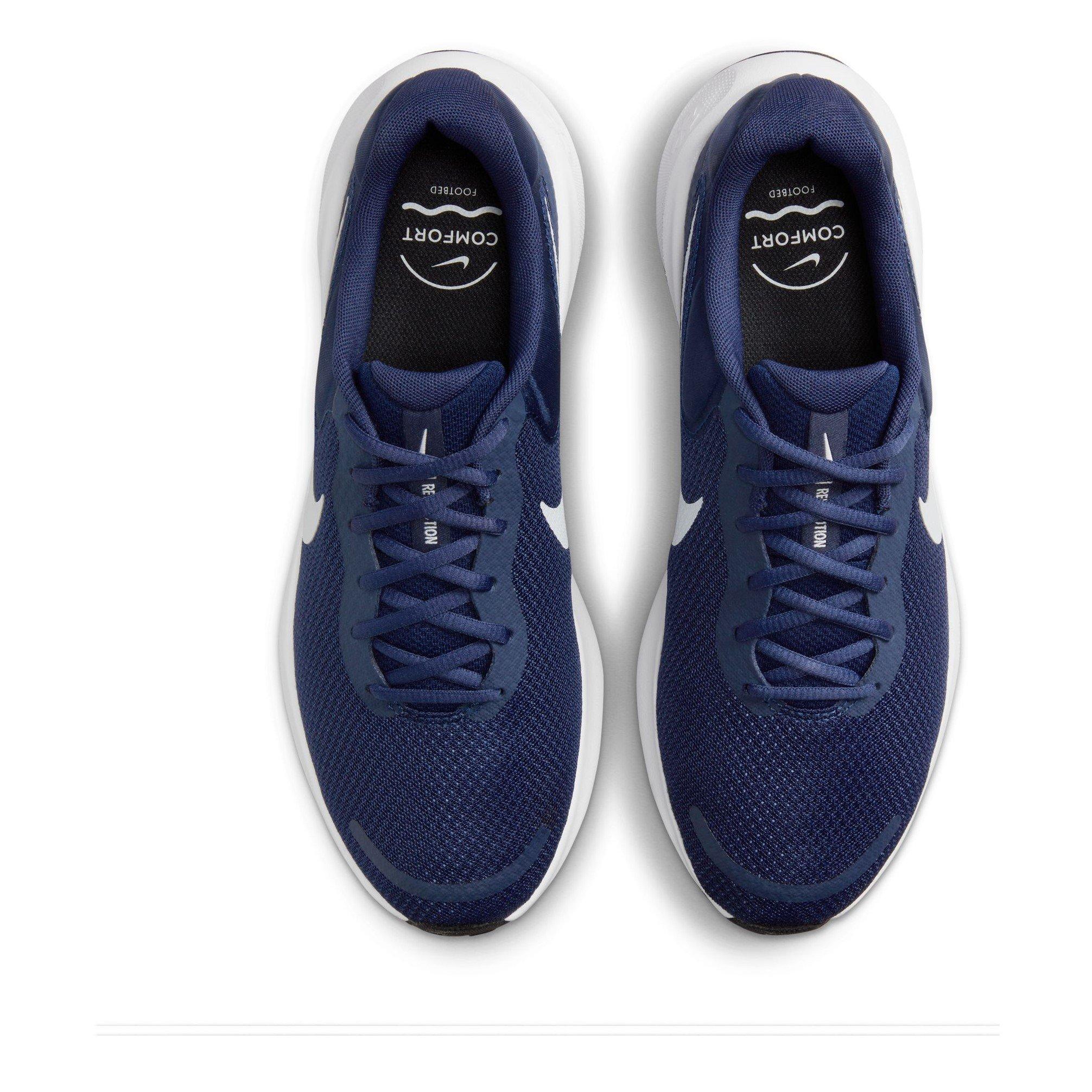 Navy/White - Nike - Revolution 7 Men's Road Running Shoes - 5