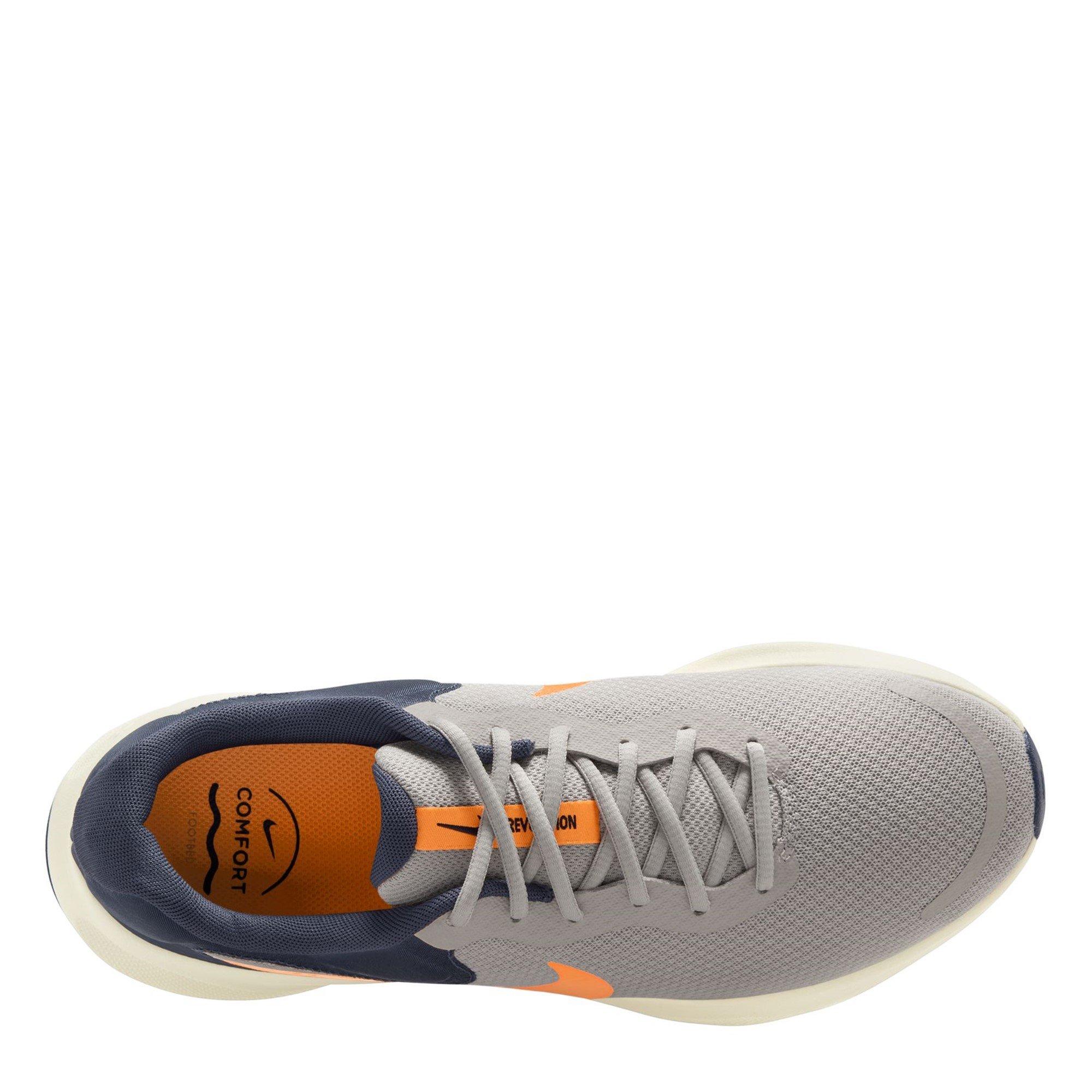 Iron/Blu/Ora - Nike - Revolution 7 Men's Road Running Shoes - 11