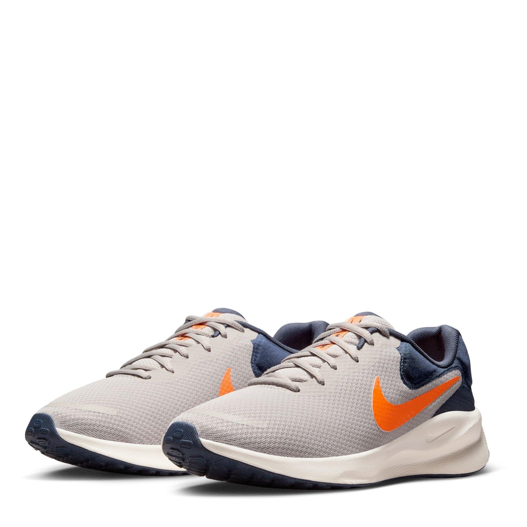 Iron/Blu/Ora - Nike - Revolution 7 Men's Road Running Shoes - 3