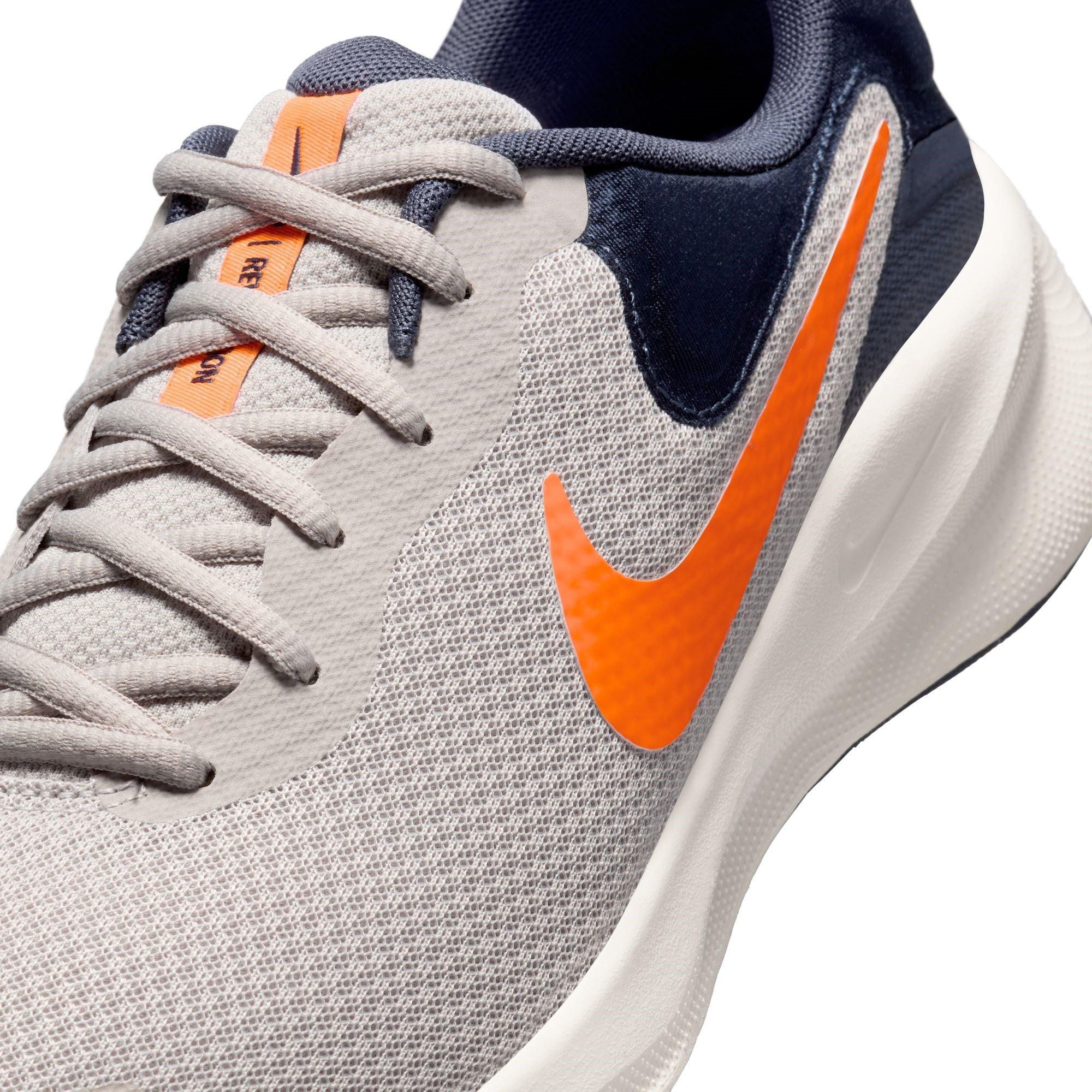 Iron/Blu/Ora - Nike - Revolution 7 Men's Road Running Shoes - 7