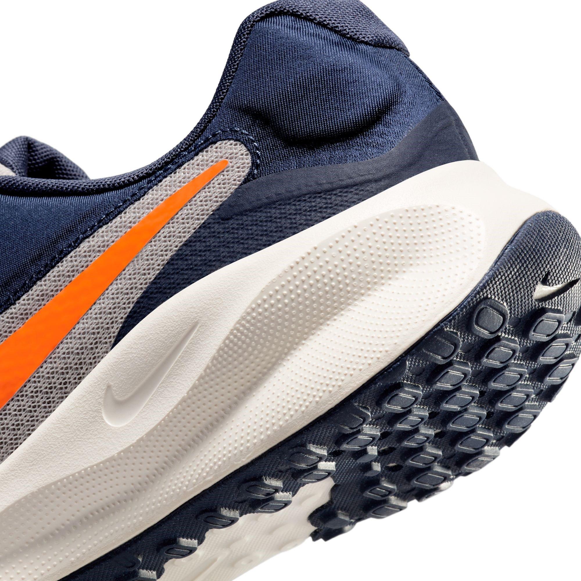 Iron/Blu/Ora - Nike - Revolution 7 Men's Road Running Shoes - 8
