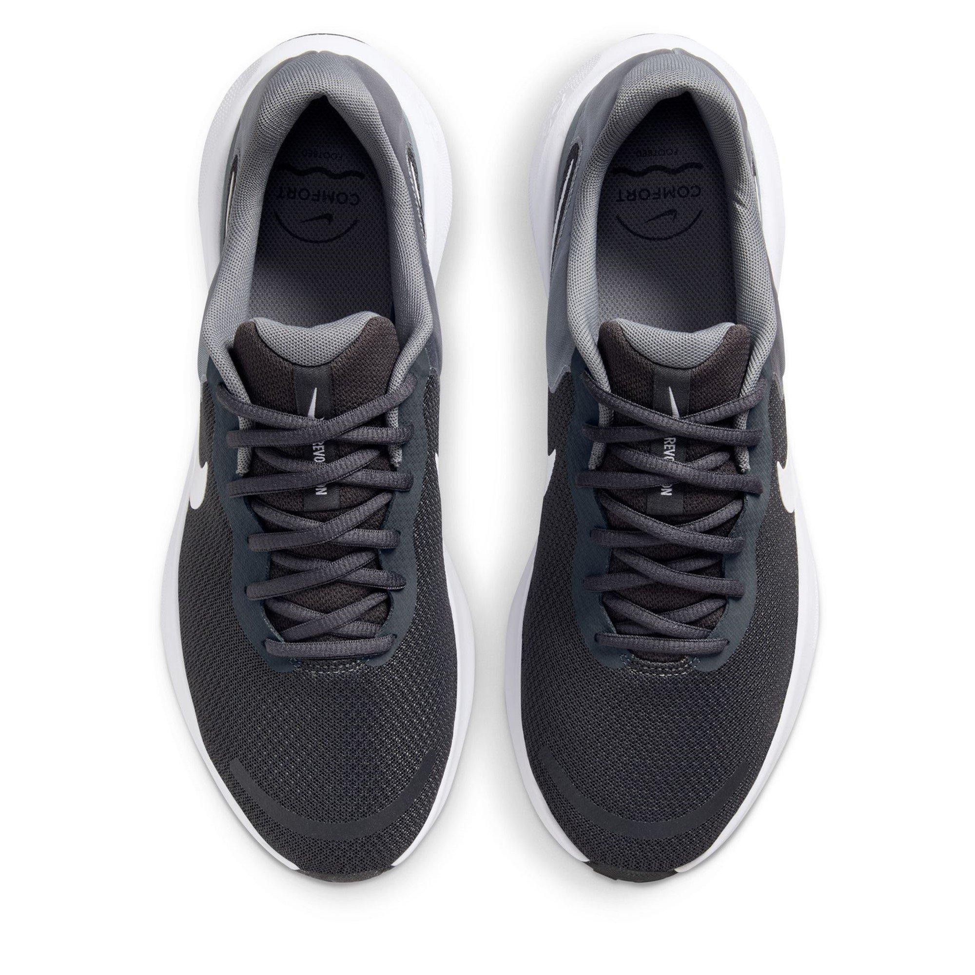 Grijs/Wit - Nike - Revolution 7 Men's Road Running Shoes - 5