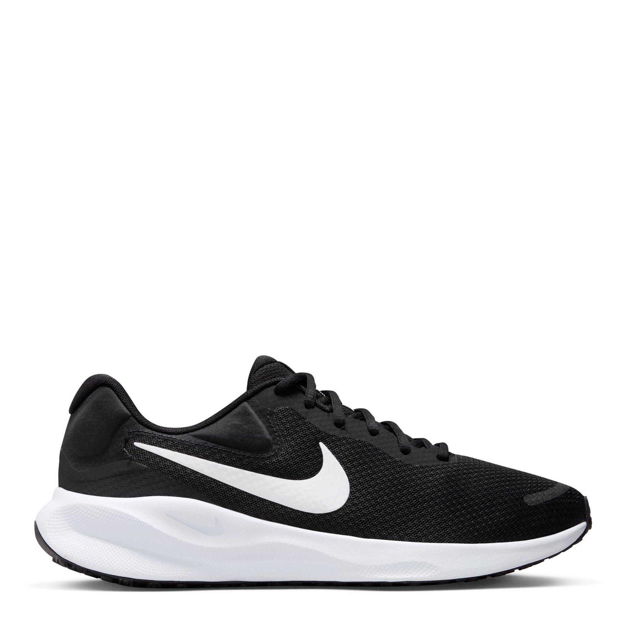 Black/White - Nike - Revolution 7 Men's Road Running Shoes - 1