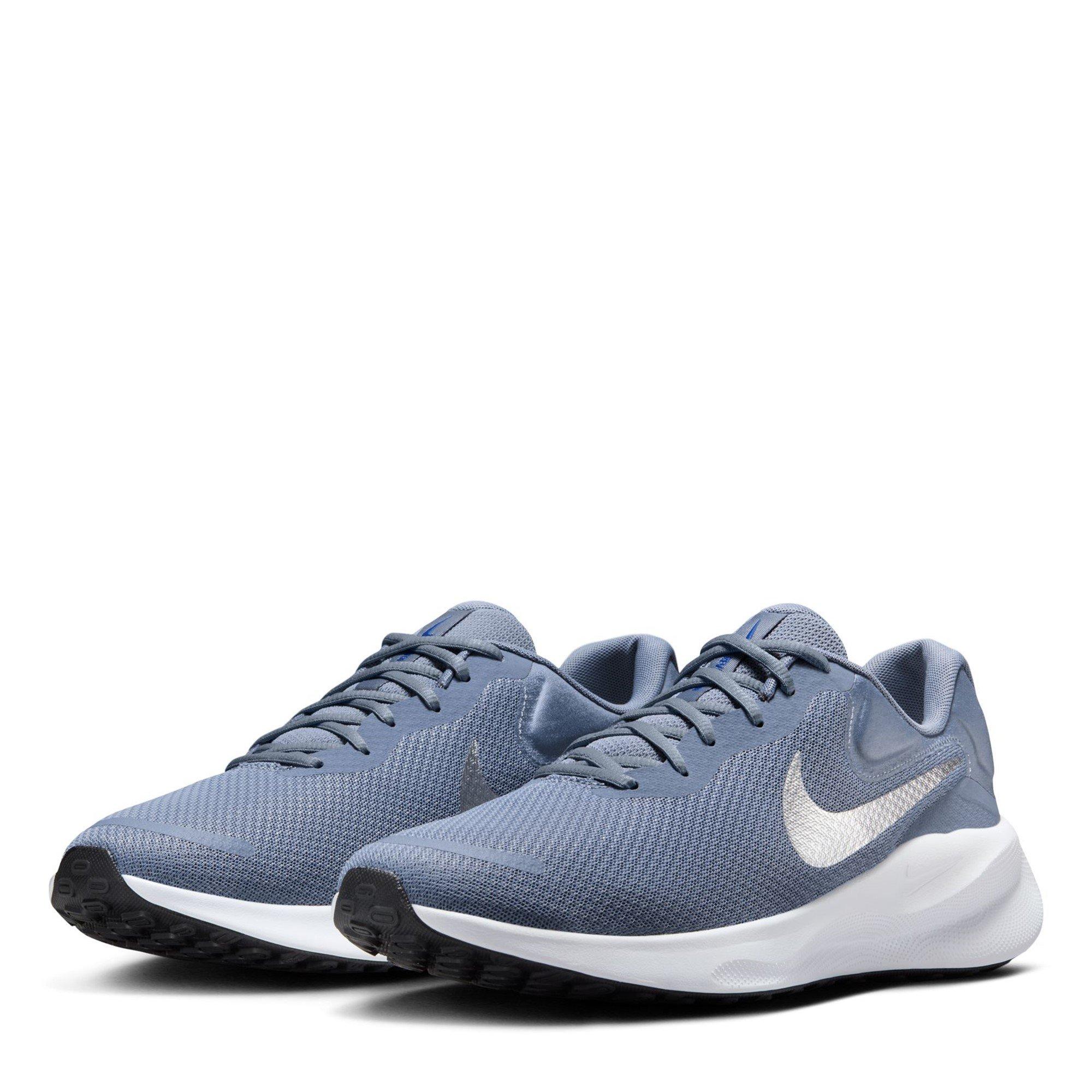 Ashen Slate/Wht - Nike - Revolution 7 Men's Road Running Shoes - 3