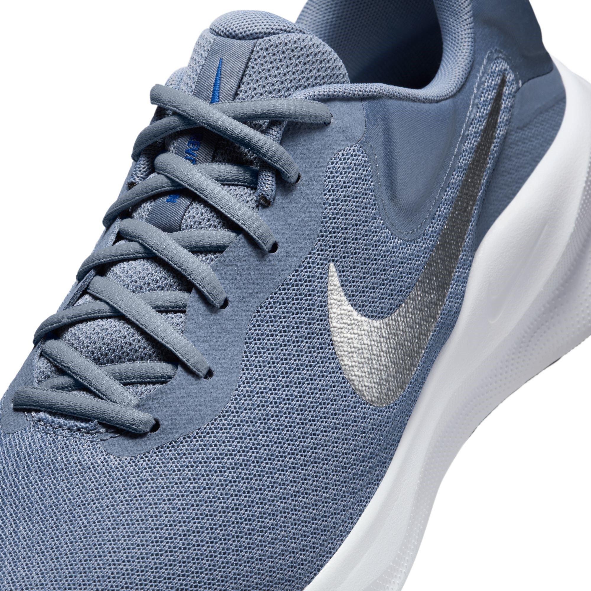 Ashen Slate/Wht - Nike - Revolution 7 Men's Road Running Shoes - 7