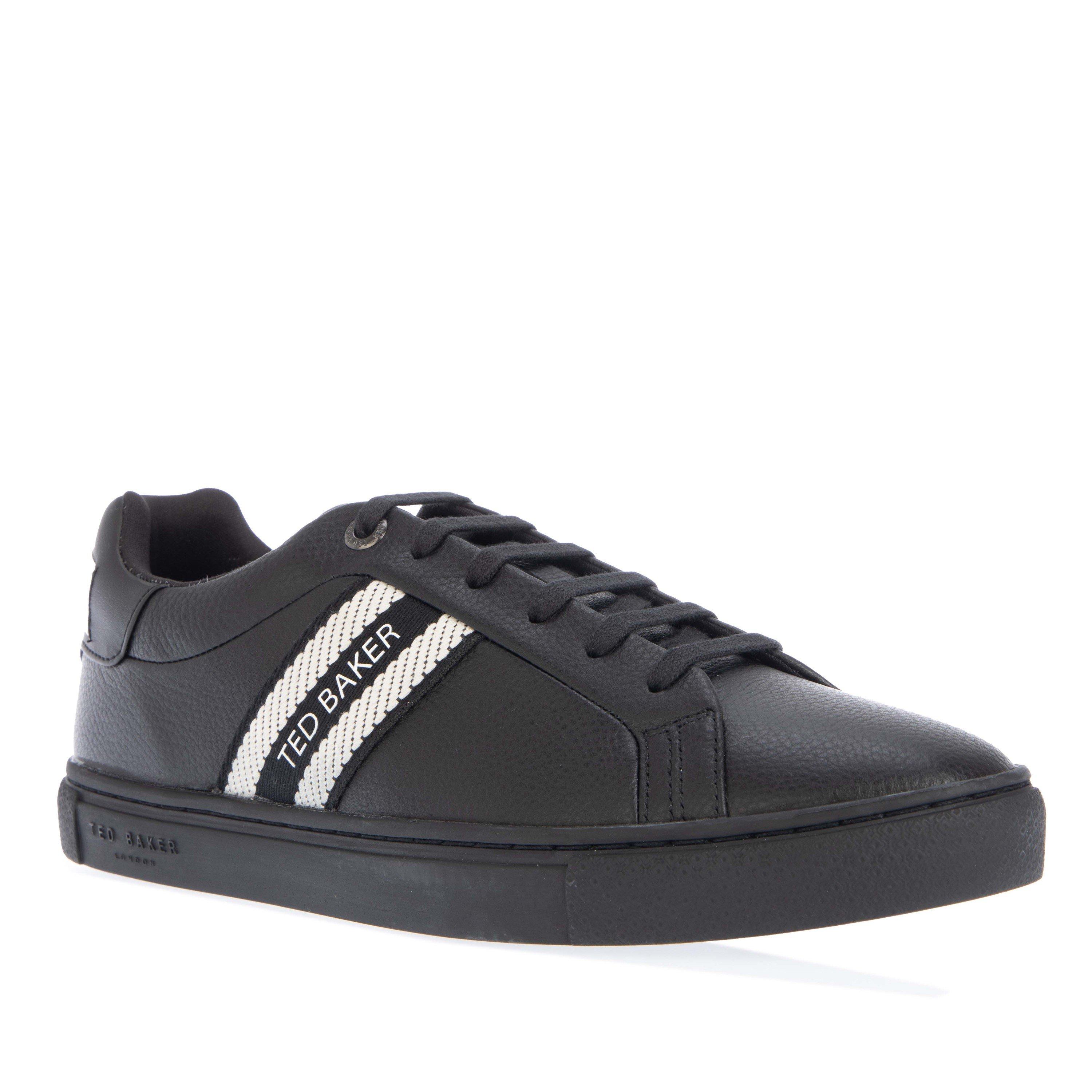 Black - Ted Baker - Men's Logo Patch Low-Top Trainers - 2