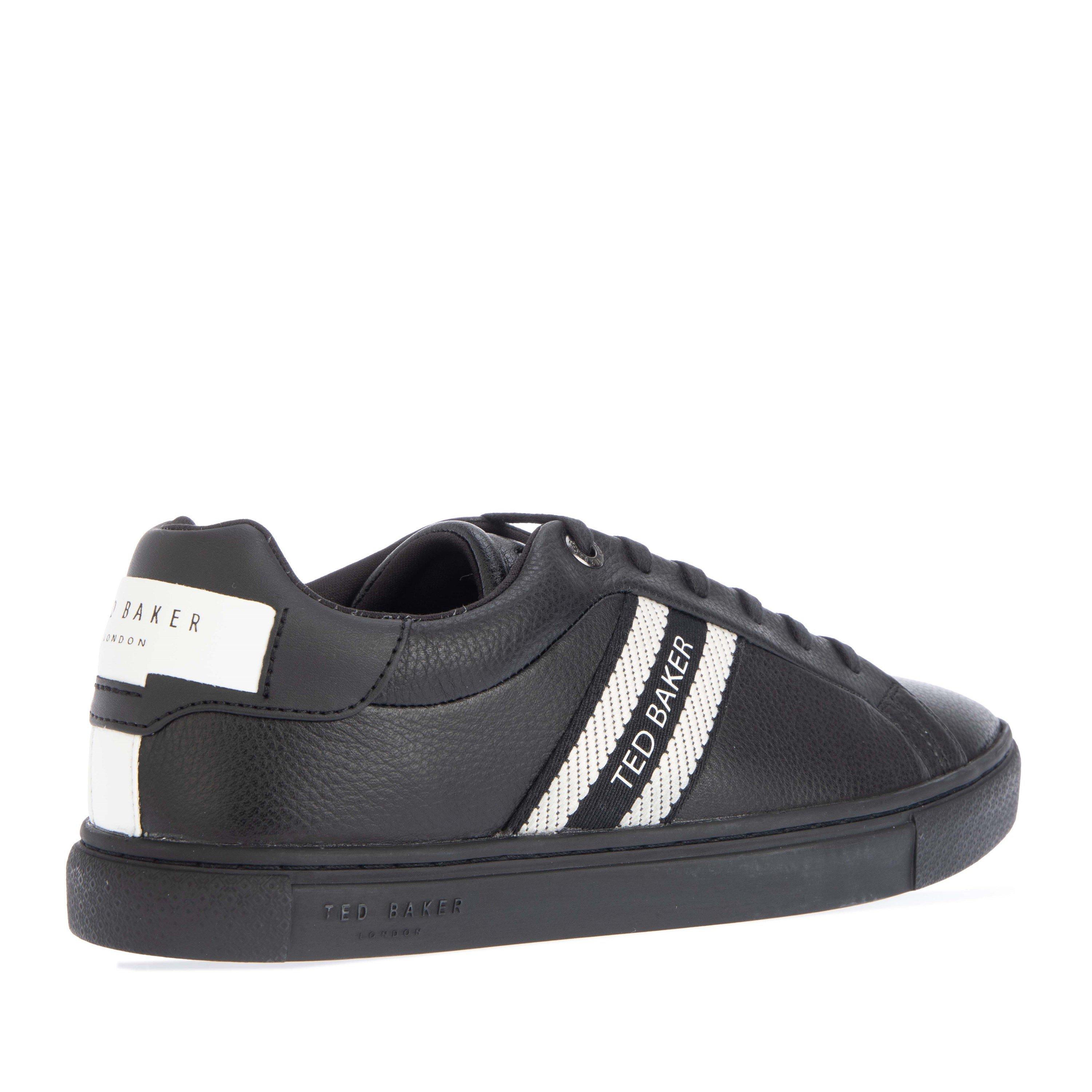 Black - Ted Baker - Men's Logo Patch Low-Top Trainers - 3