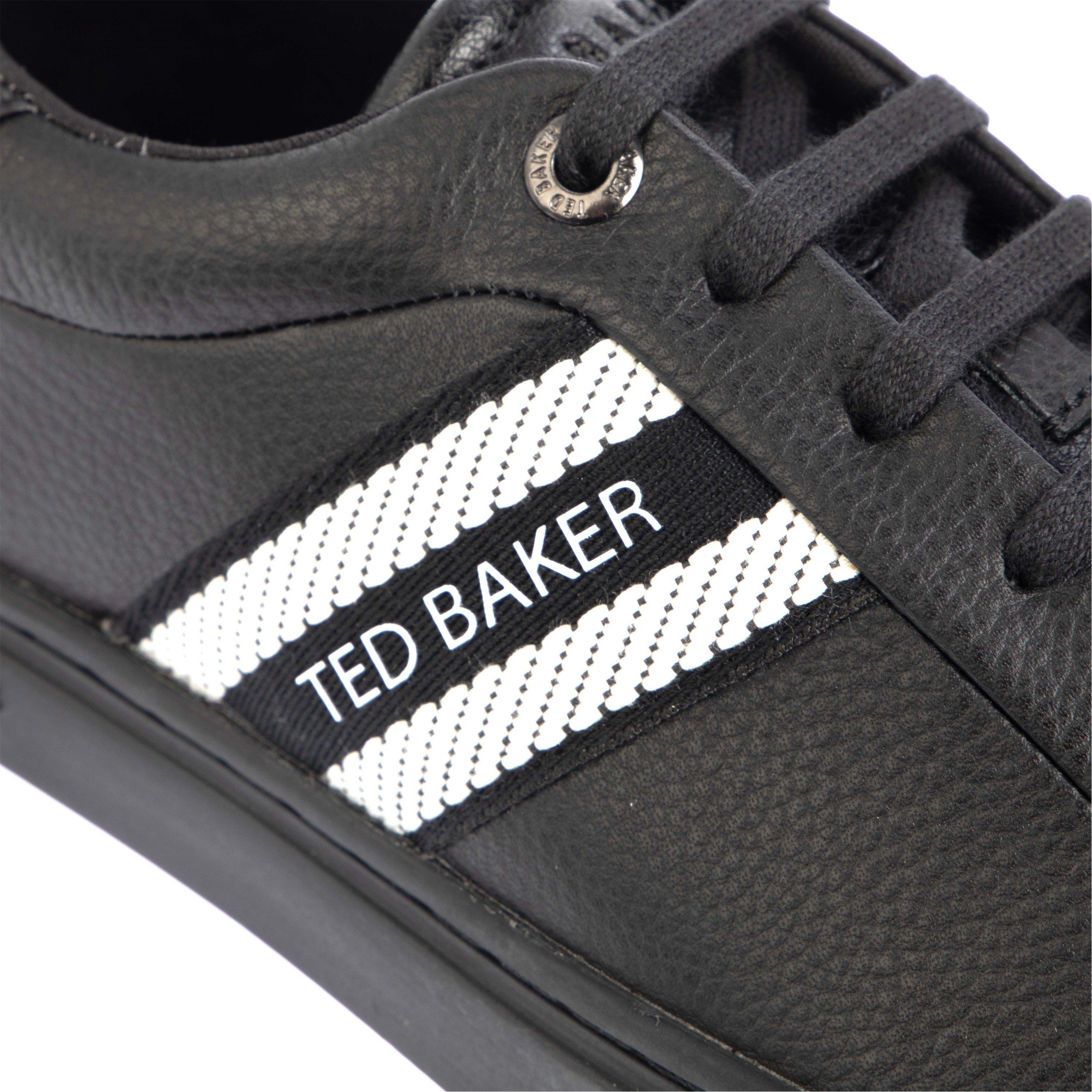 Black - Ted Baker - Men's Logo Patch Low-Top Trainers - 5