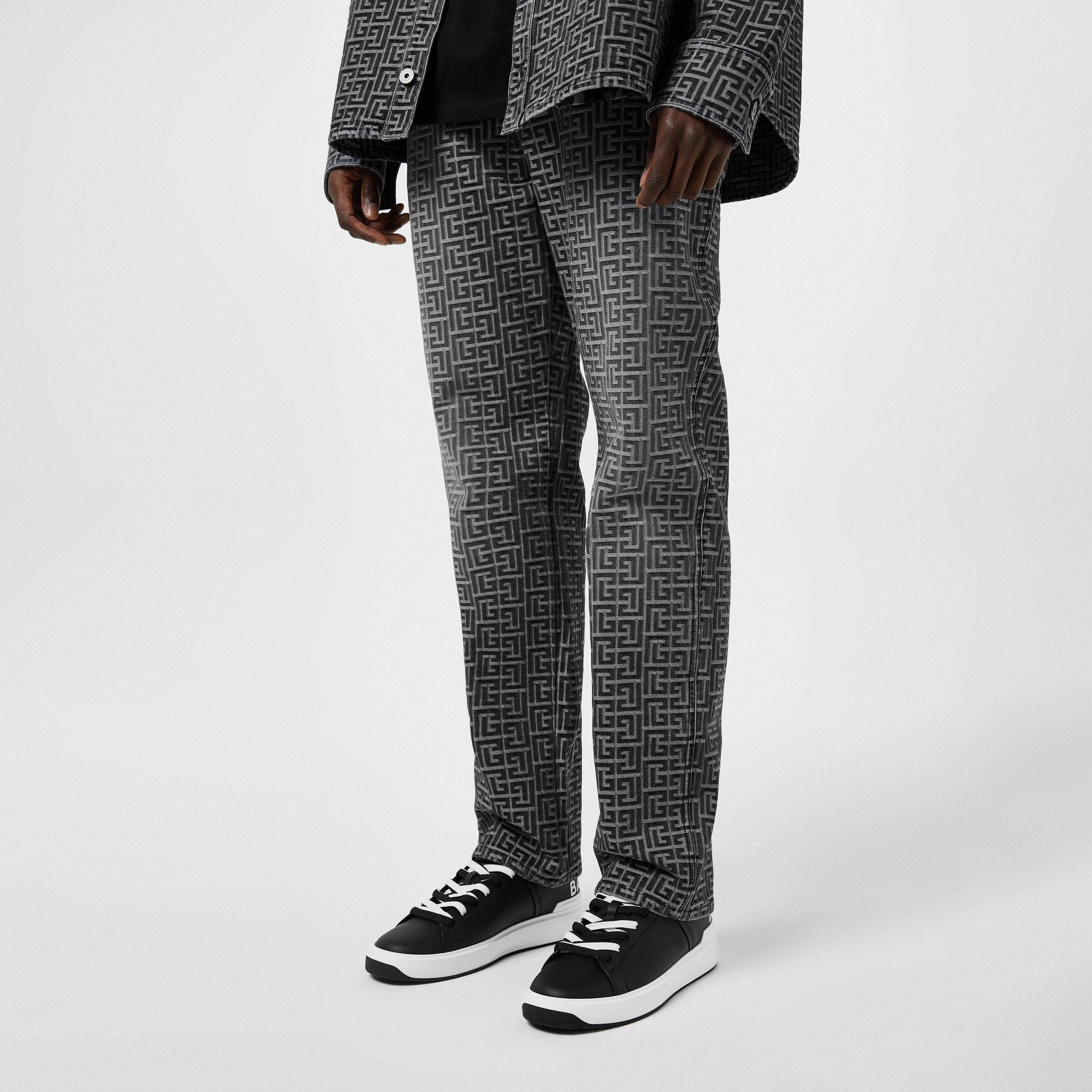 Noir/Blanc - Balmain - B Court Low Trainers - 2