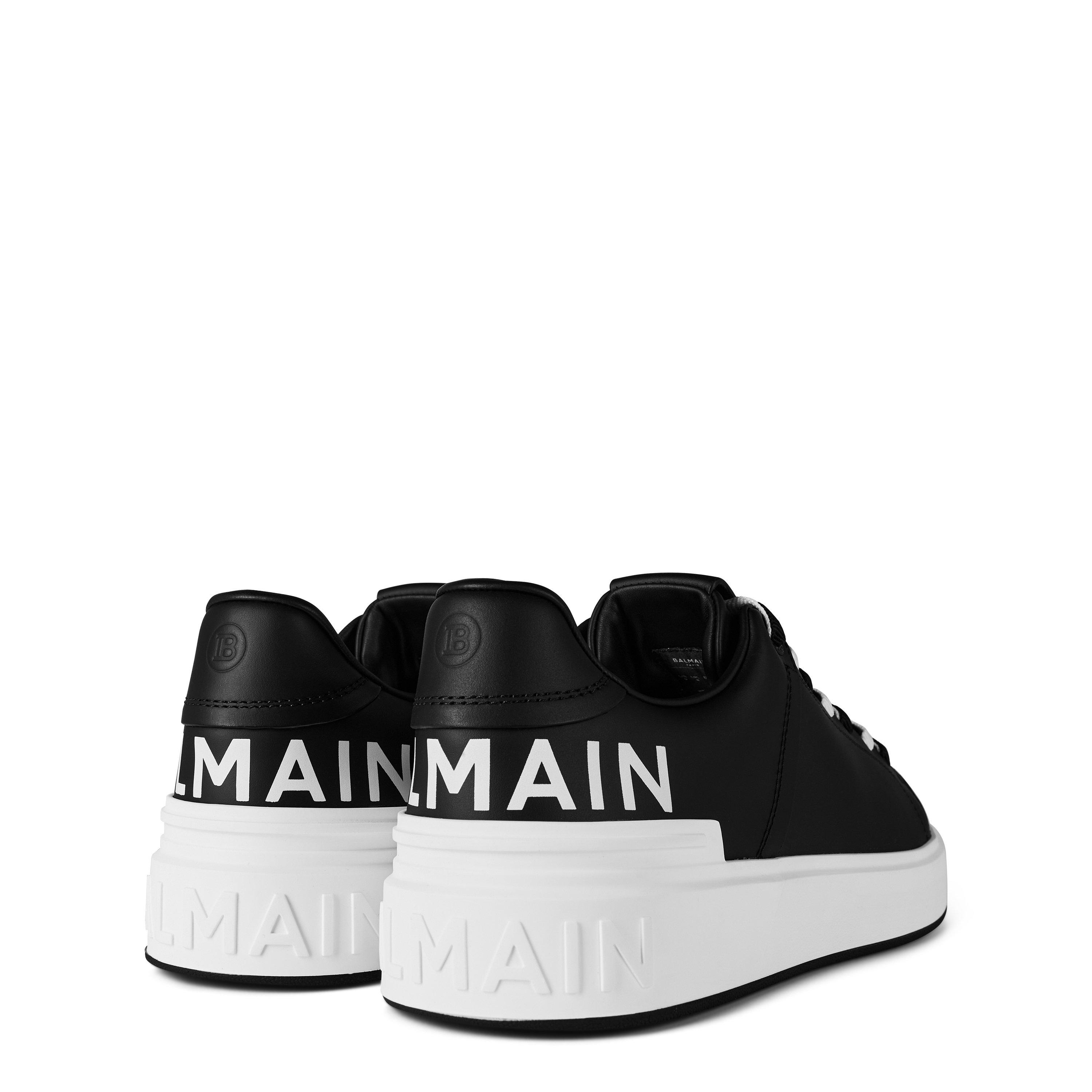 Noir/Blanc - Balmain - B Court Low Trainers - 9